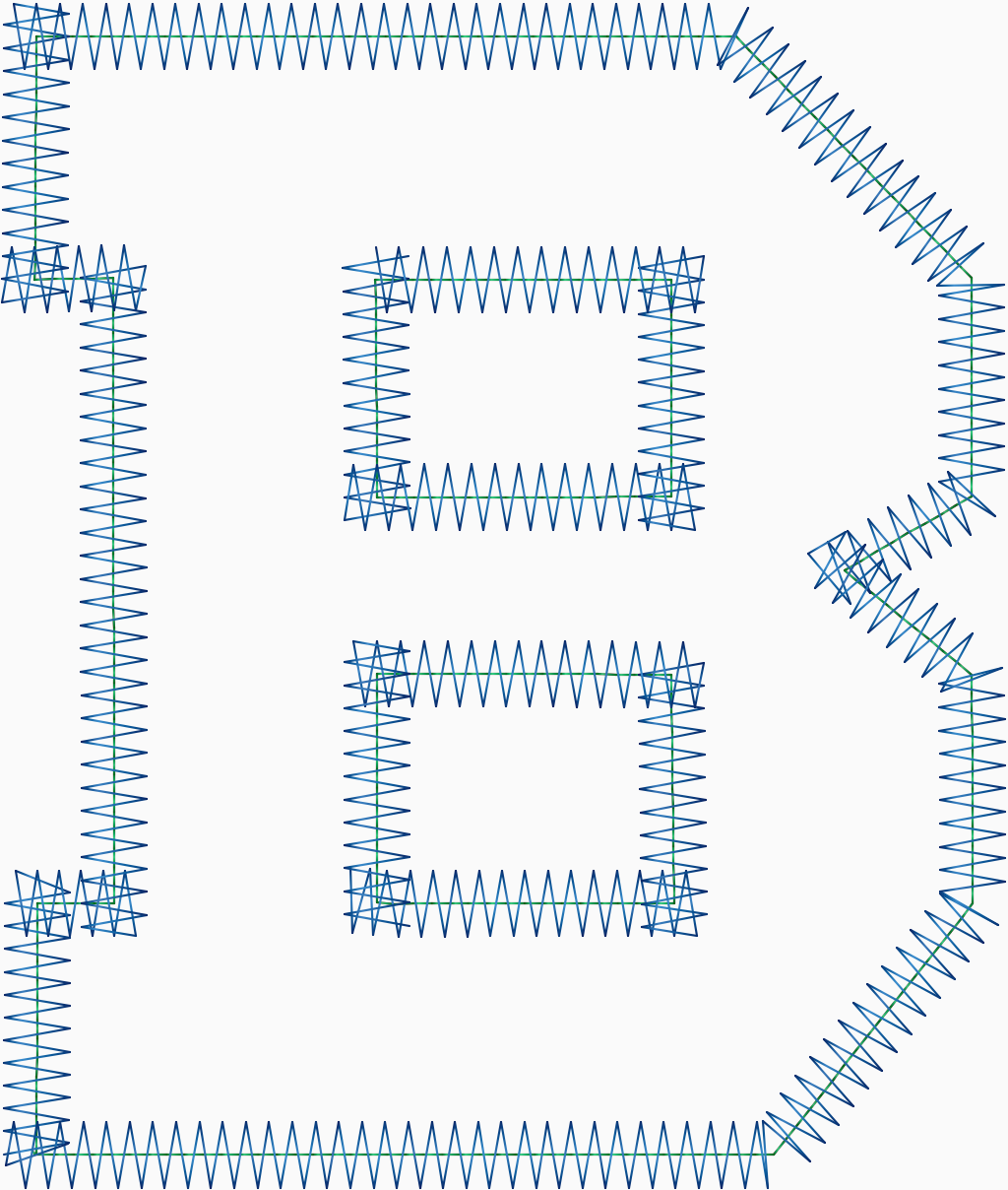 Applique Letter B 5" .DST