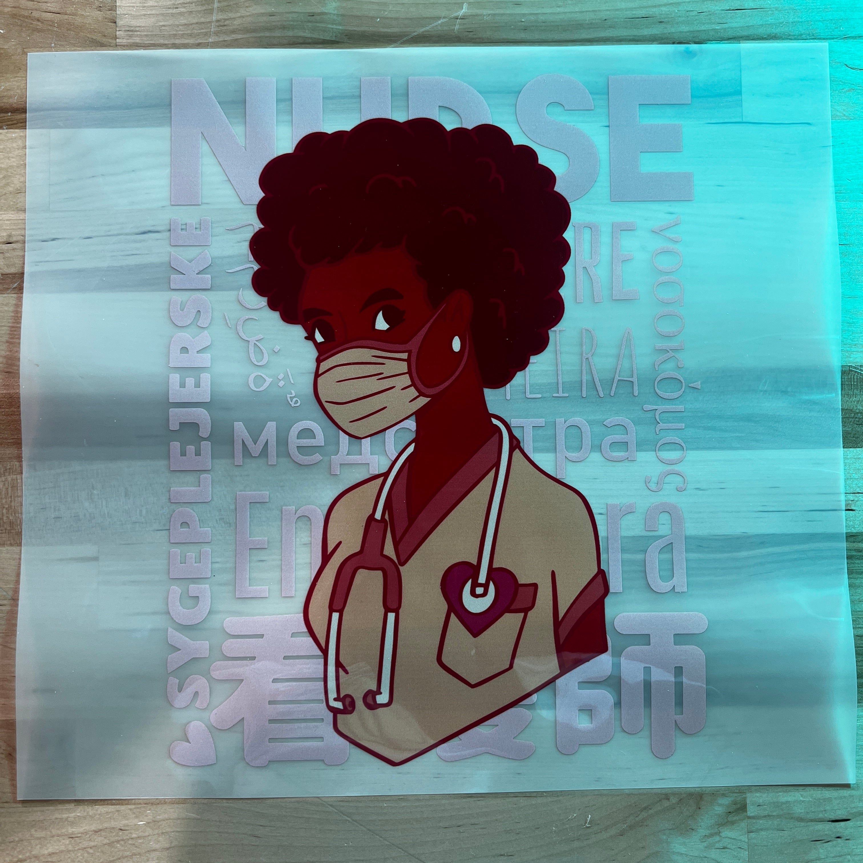 Black Nurse DTF Transfer (6 Pack)