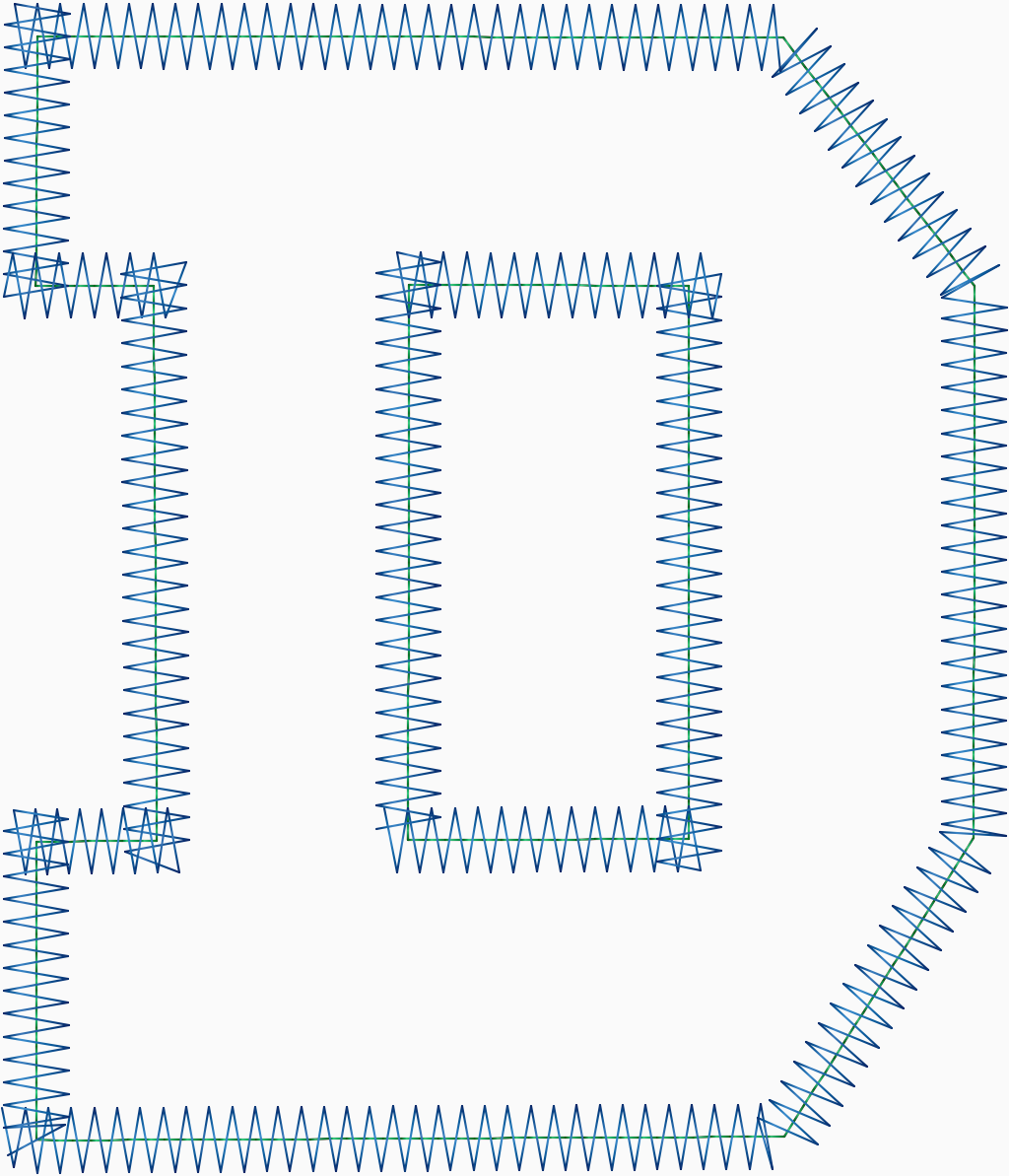 Applique Letter D 5" .DST