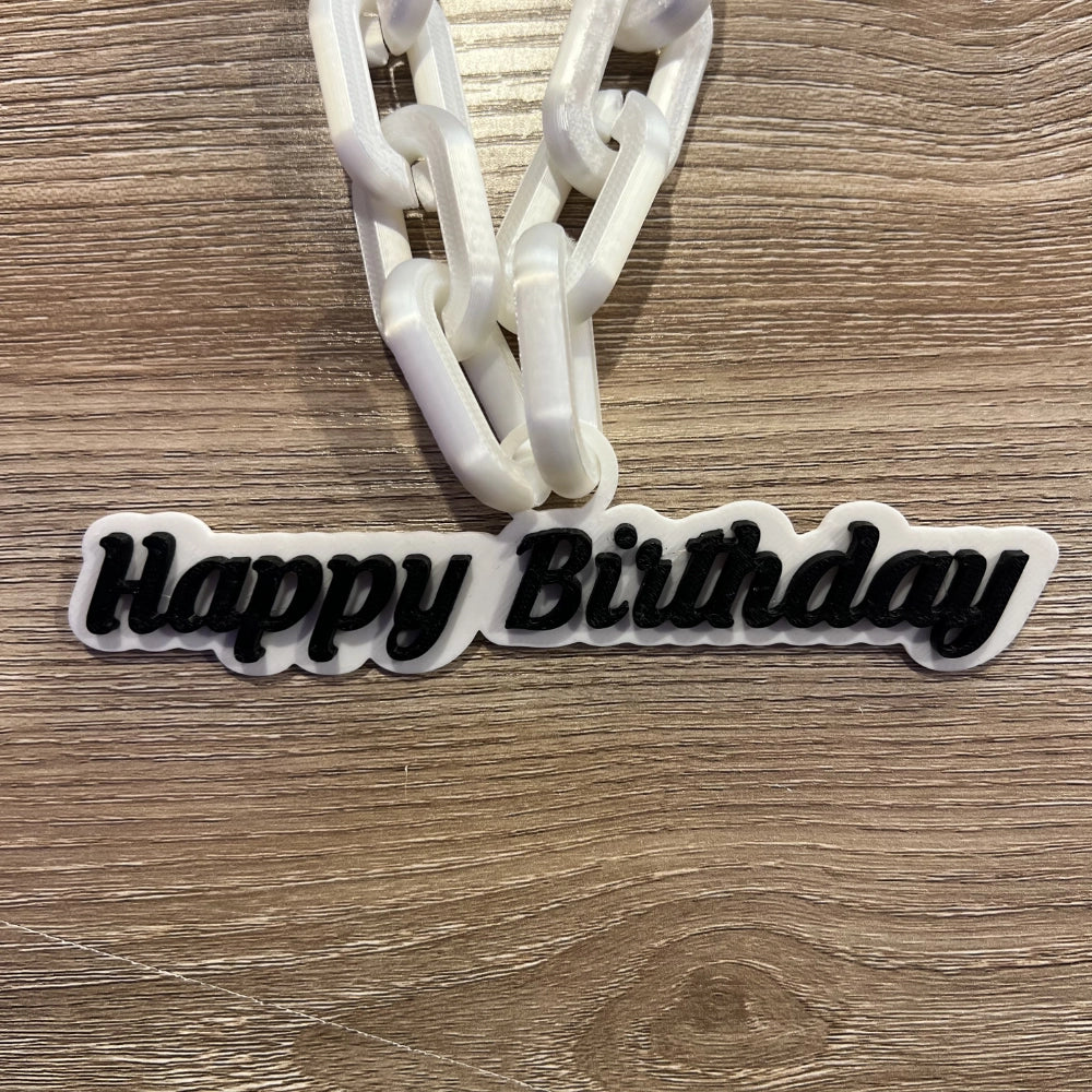 Happy Birthday Pendant & Chain