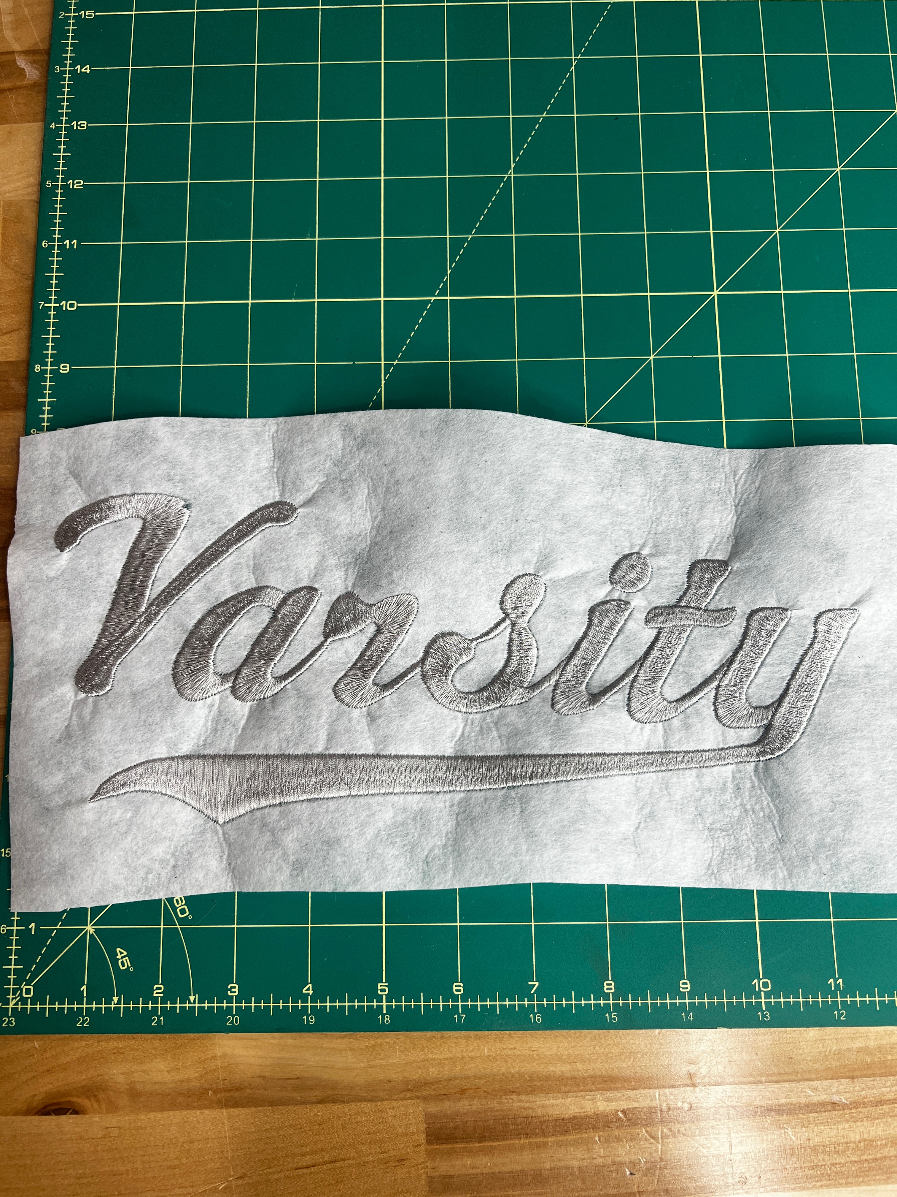 Varsity .DST Embroidery File