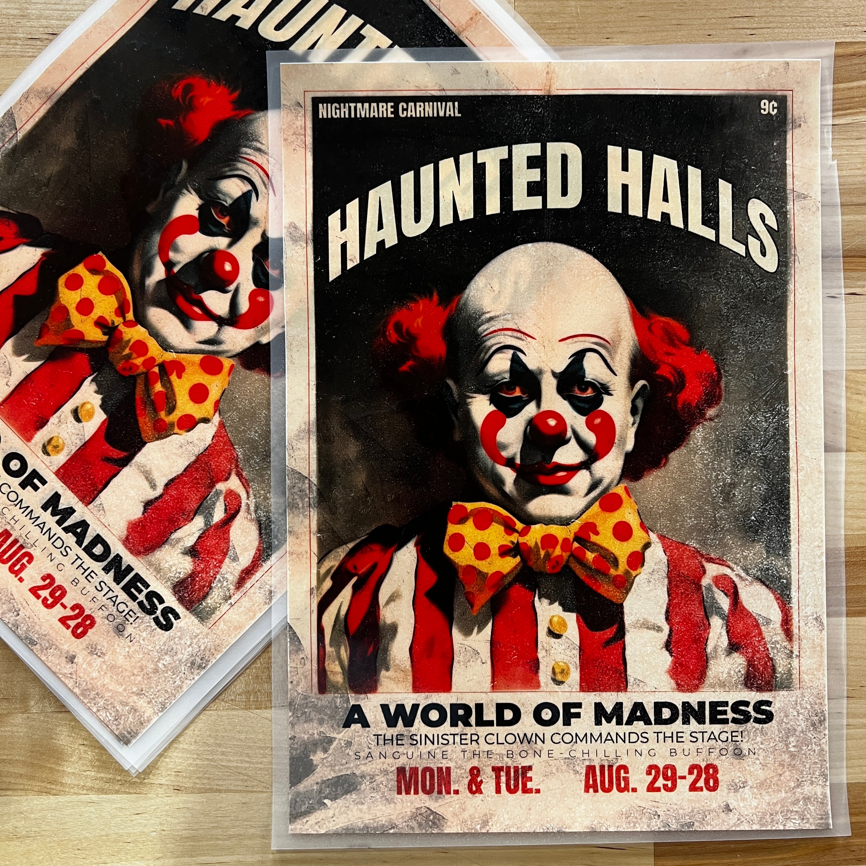Haunted Hills Clown DTF Transfer (6 Pack) (Copy)