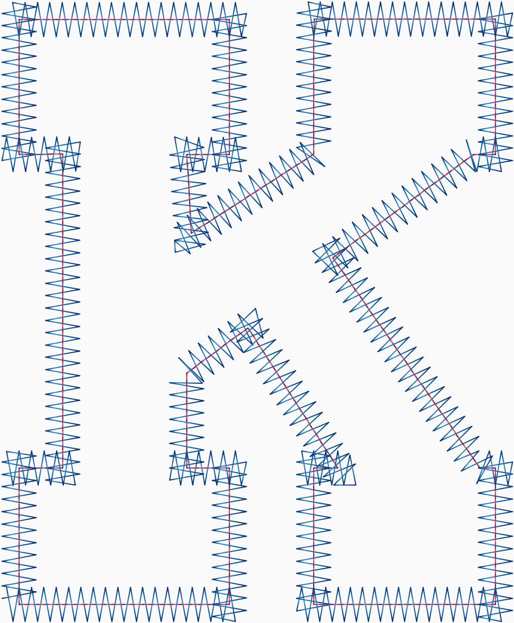 Applique Letter K 5" .DST