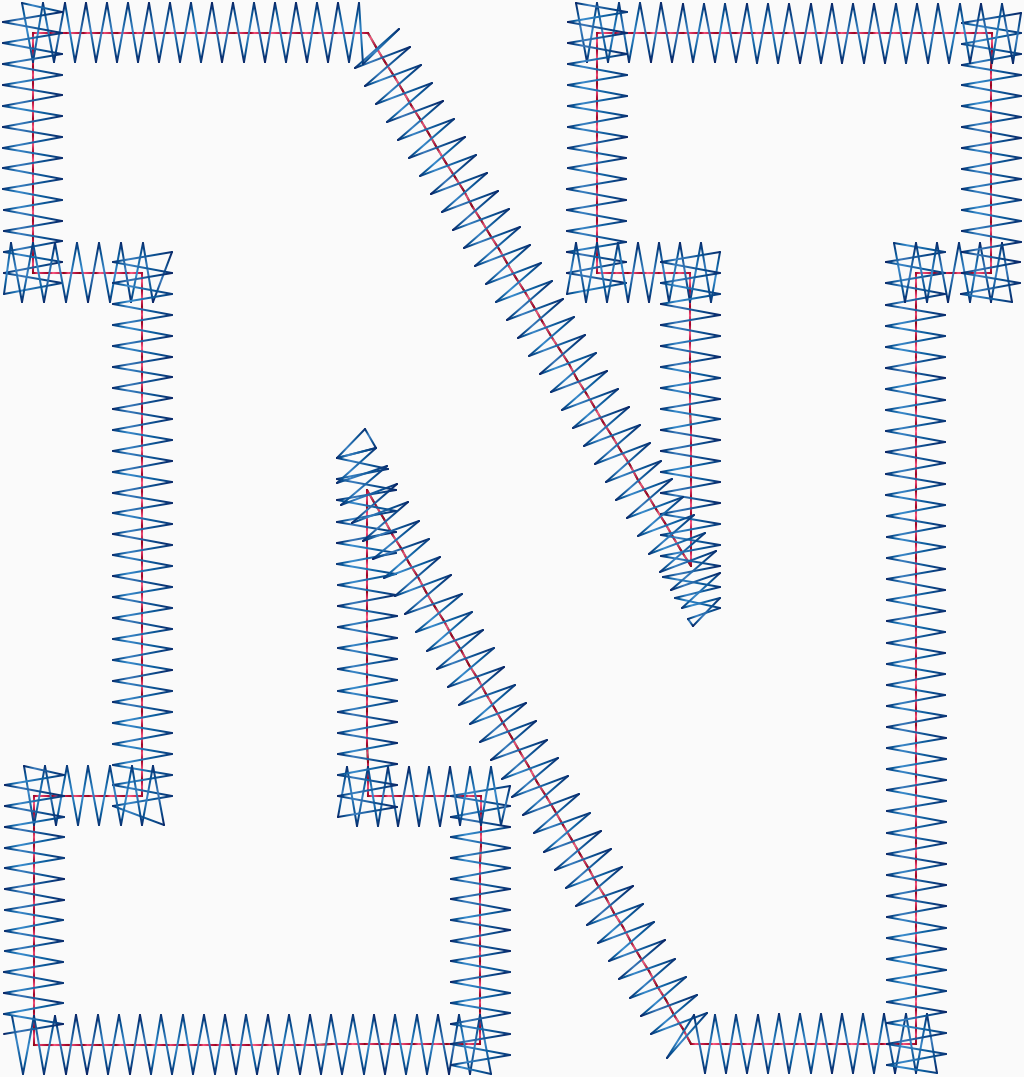 Applique Letter N 5" .DST