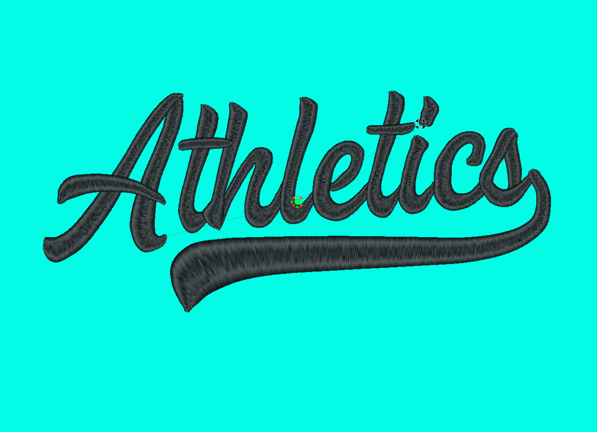 Athletics .DST Embroidery File