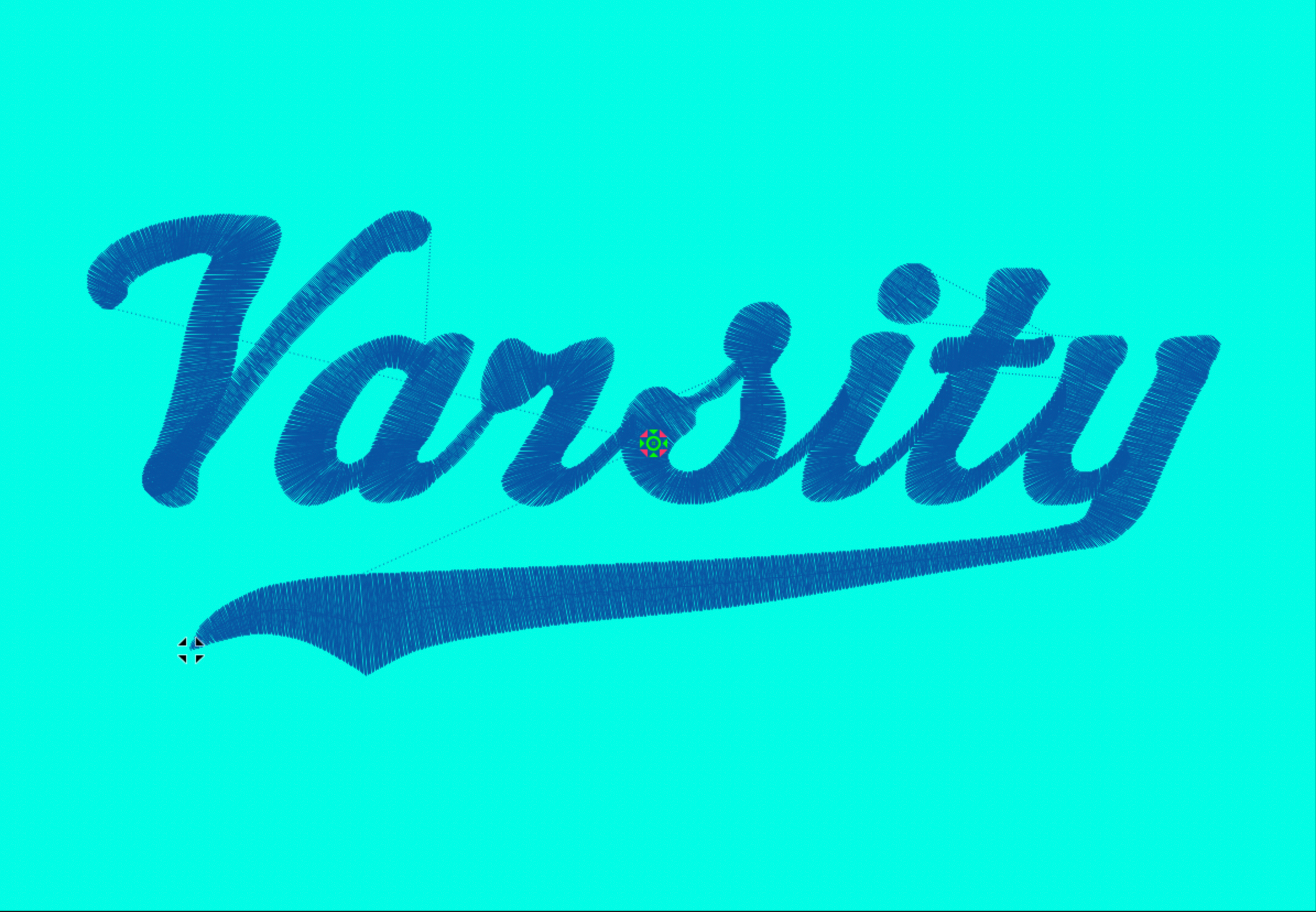 Varsity .DST Embroidery File