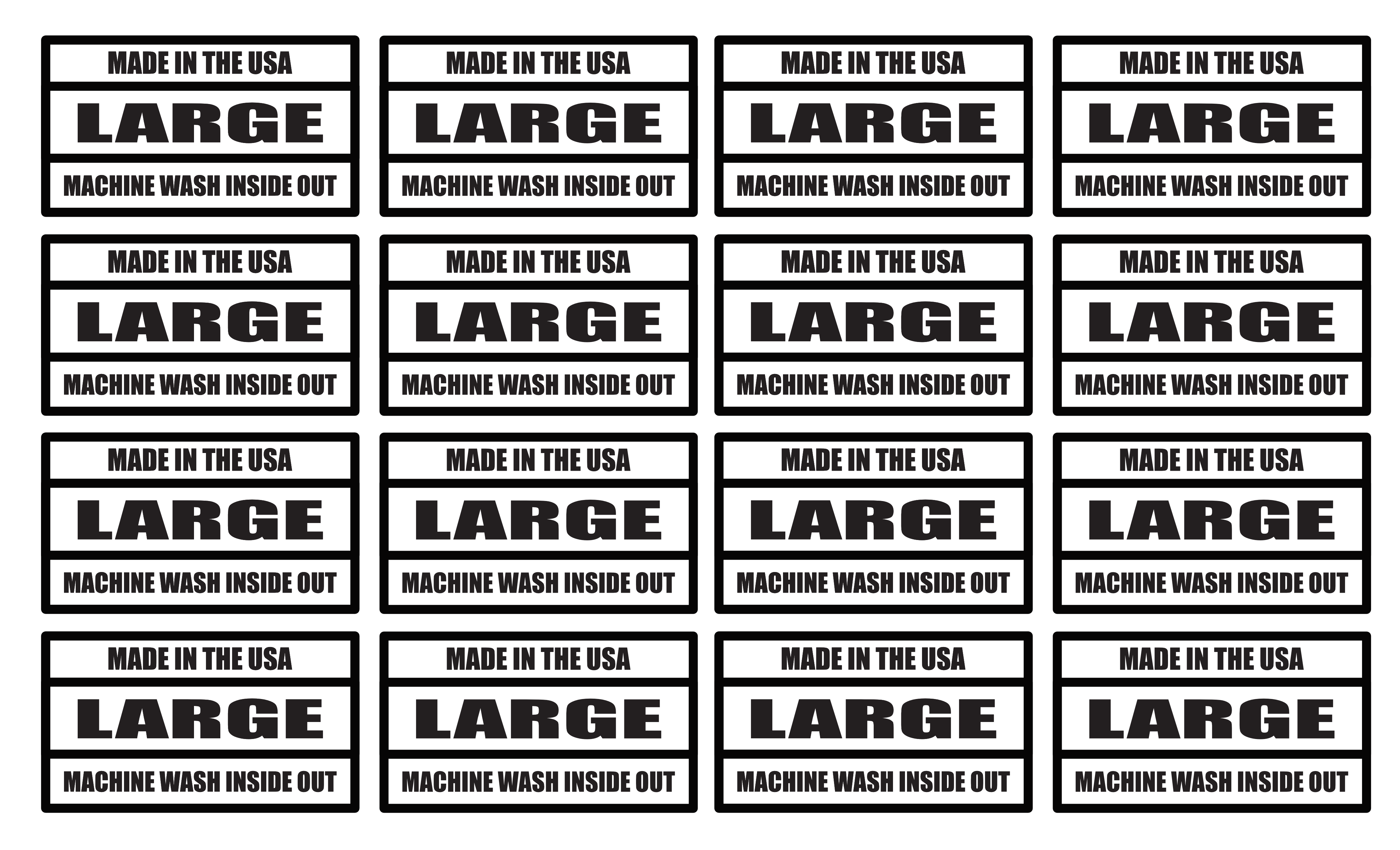 DTF Neck Label (SHEET LARGE)