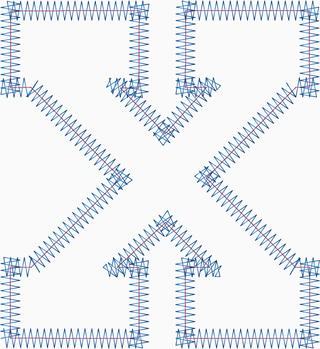 Applique Letter X 5" .DST