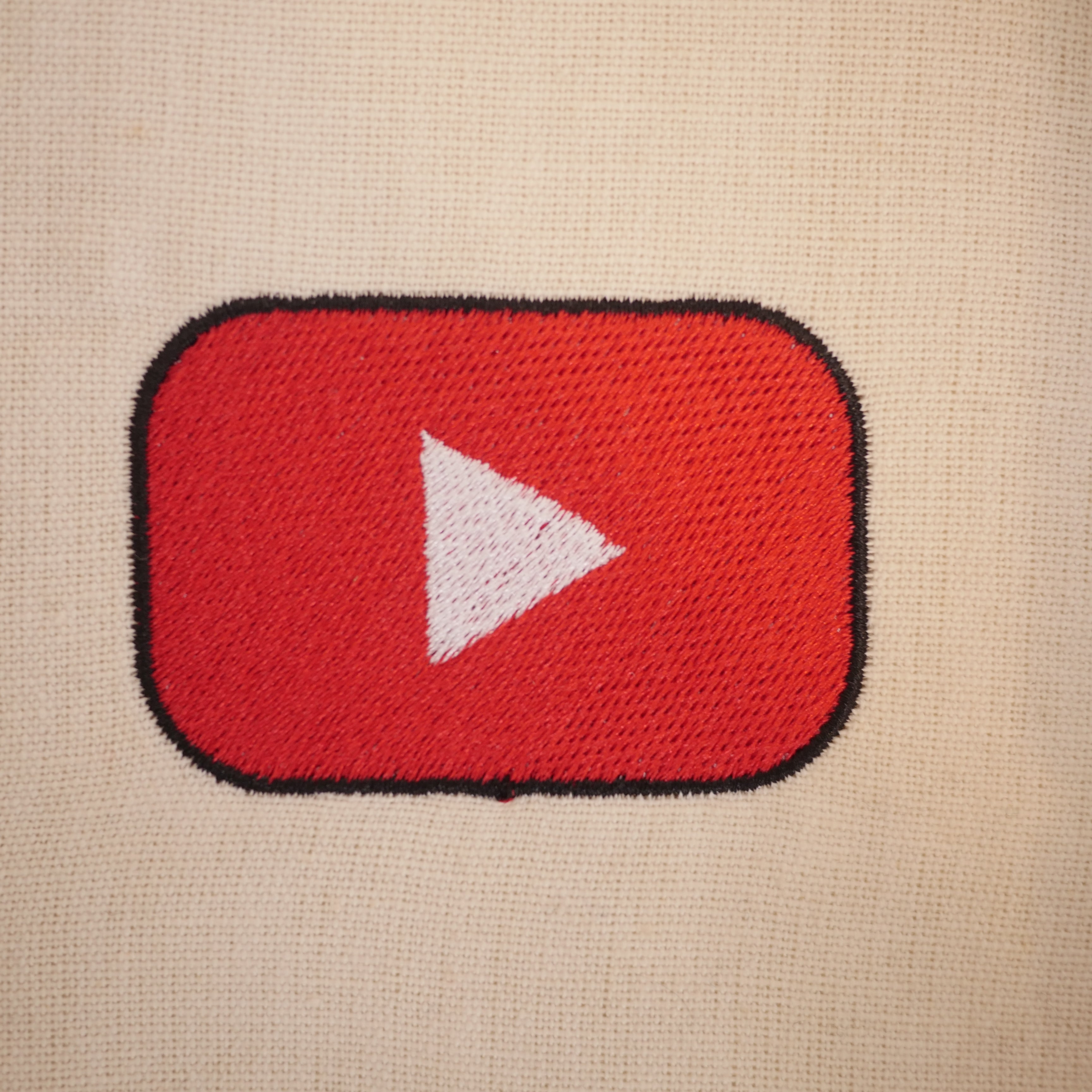 YouTube Play Button Embroidery Design