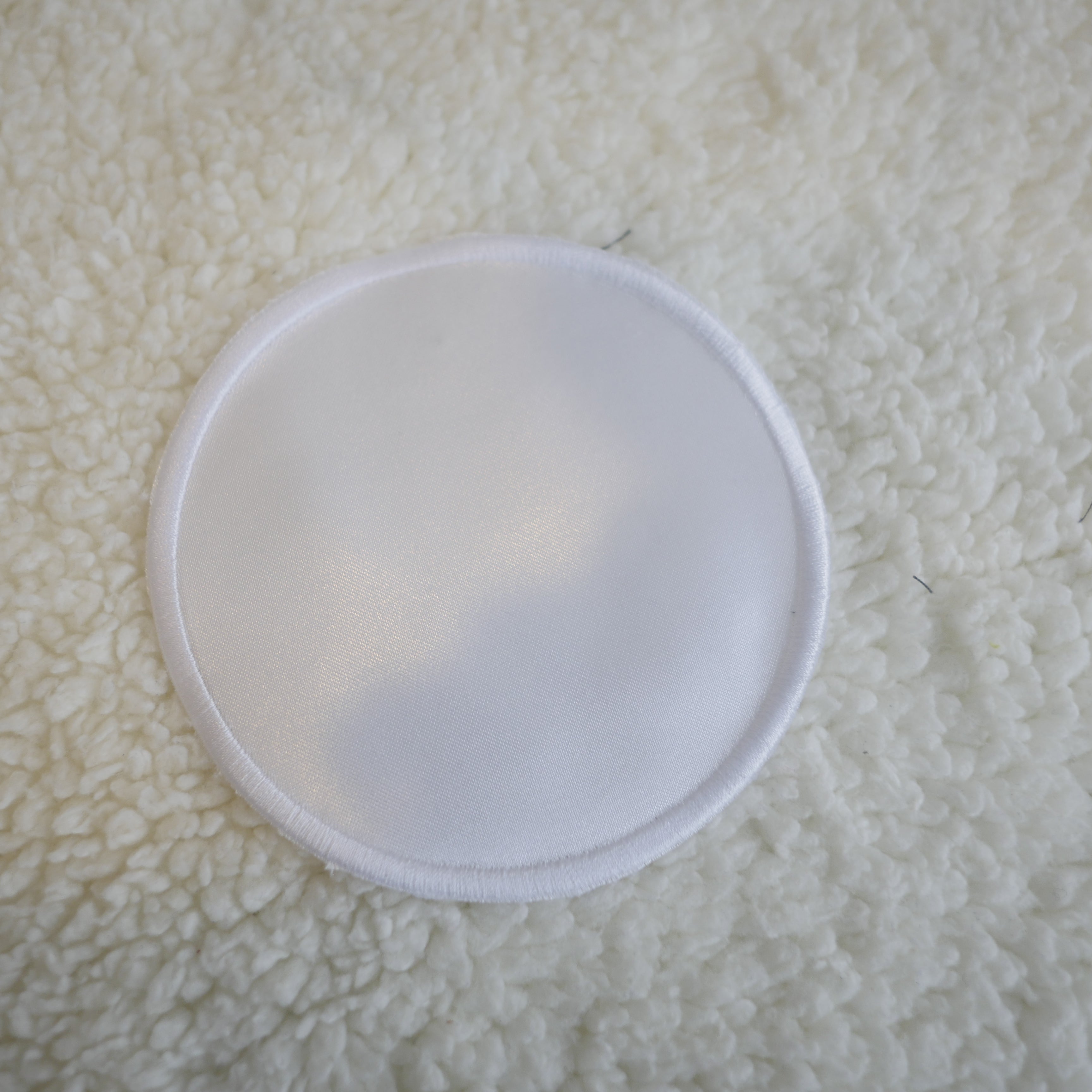 Pack of 5 4" White Circle Sublimation Patches