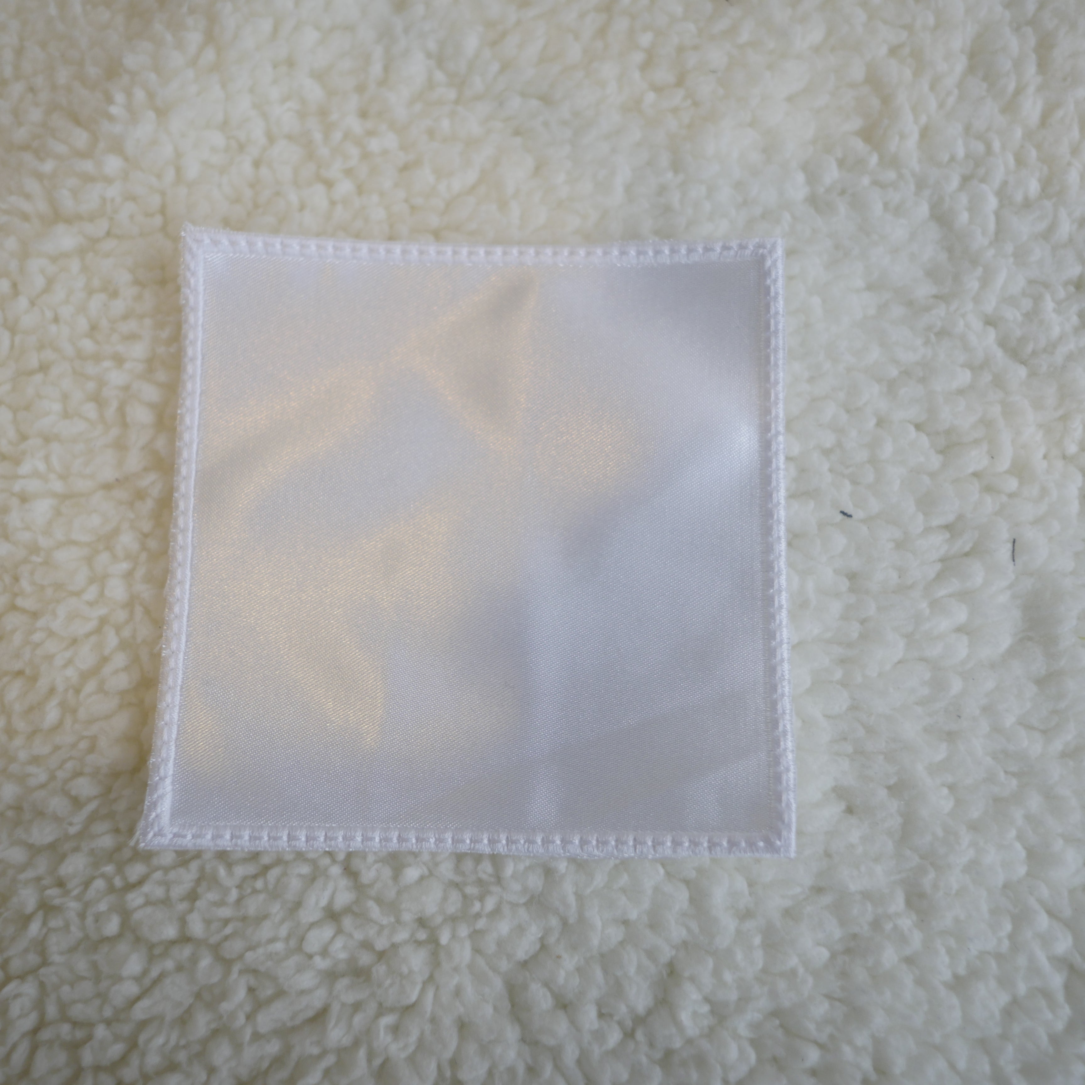 Pack of 5 4" White Square Sublimation Patches