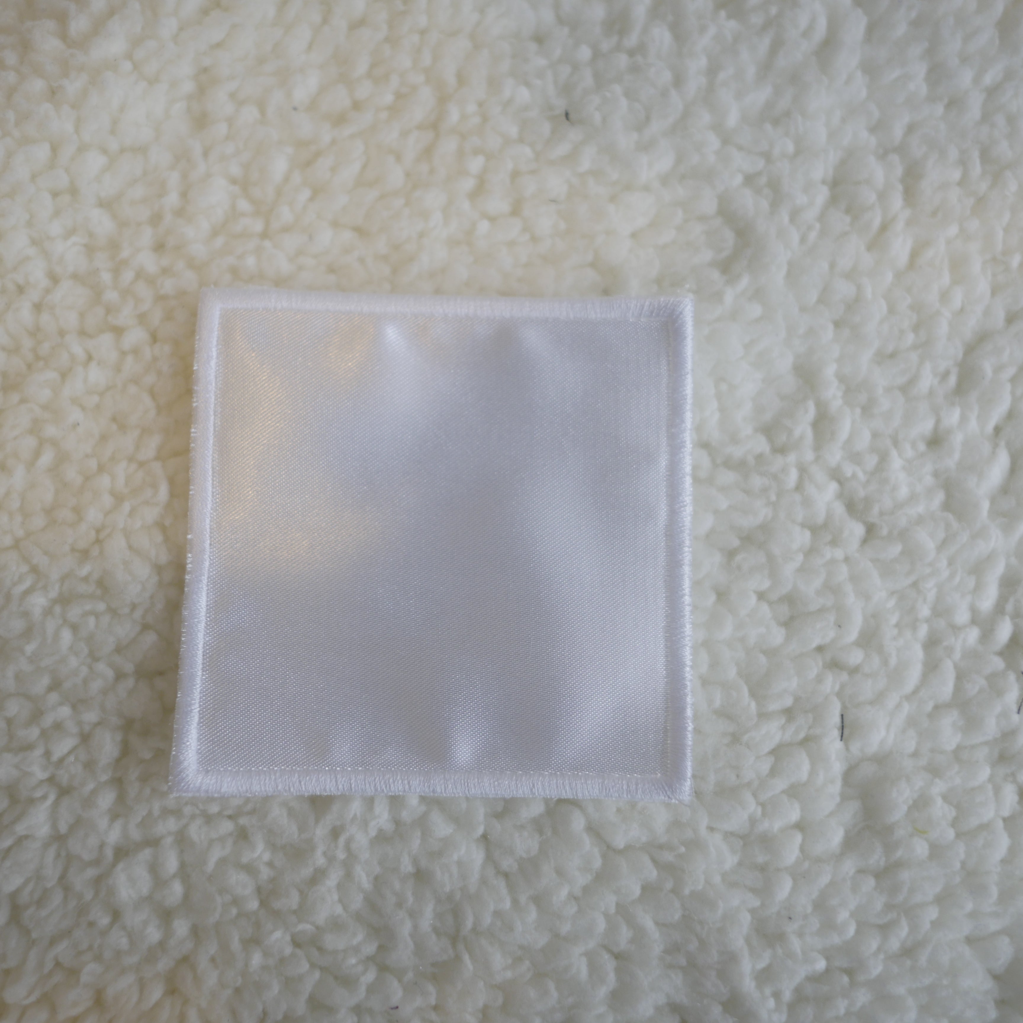 Pack of 5 3" White Square Sublimation Patches