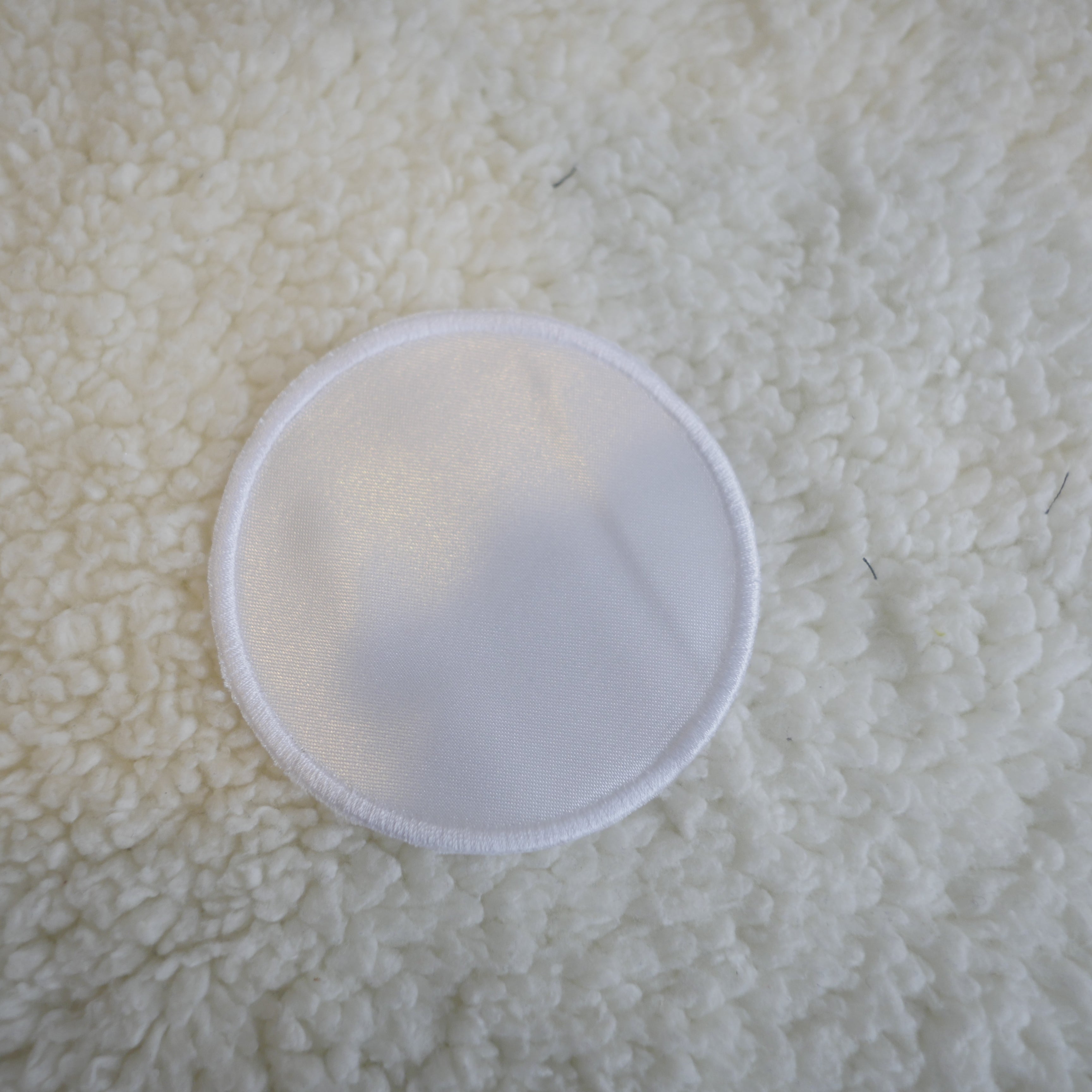 Pack of 5 2" White Circle Sublimation Patches