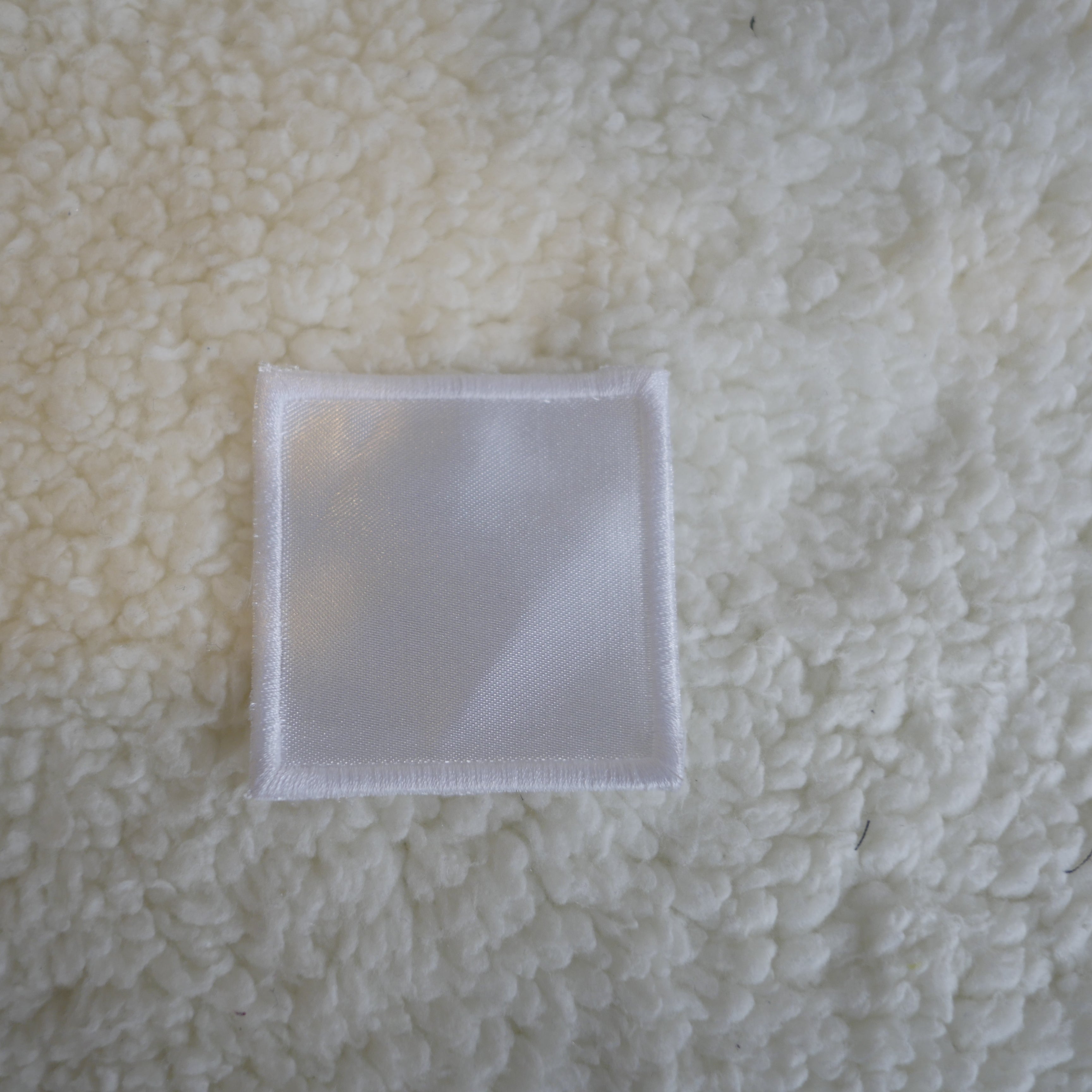 Pack of 5 2" White Square Sublimation Patches