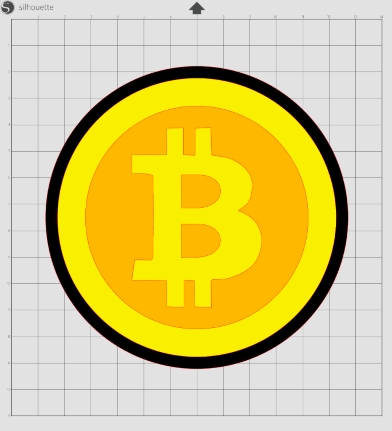 Silhouette Cameo Bitcoin Design File