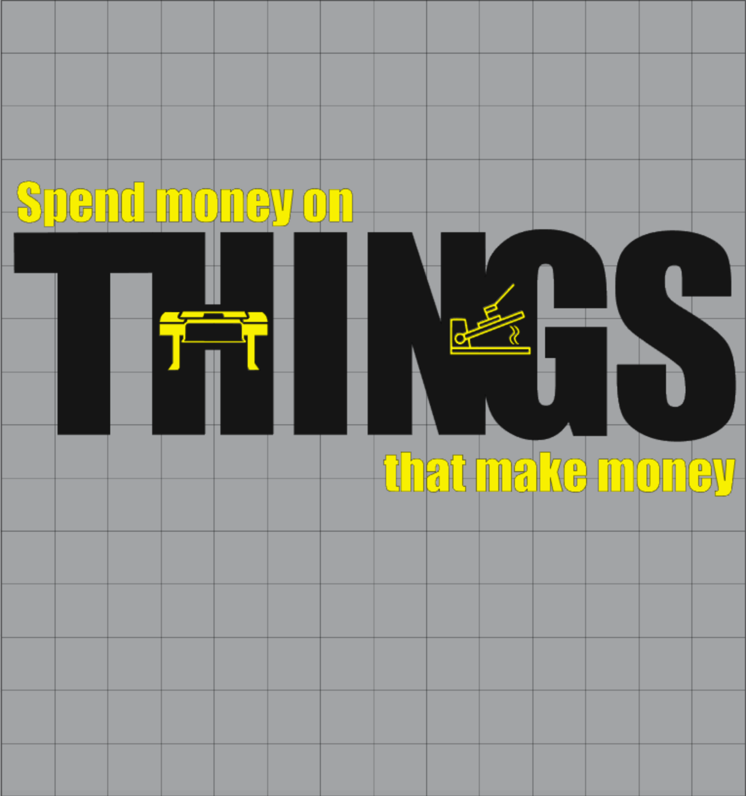 Silhouette Cameo Spend Money on things Design File