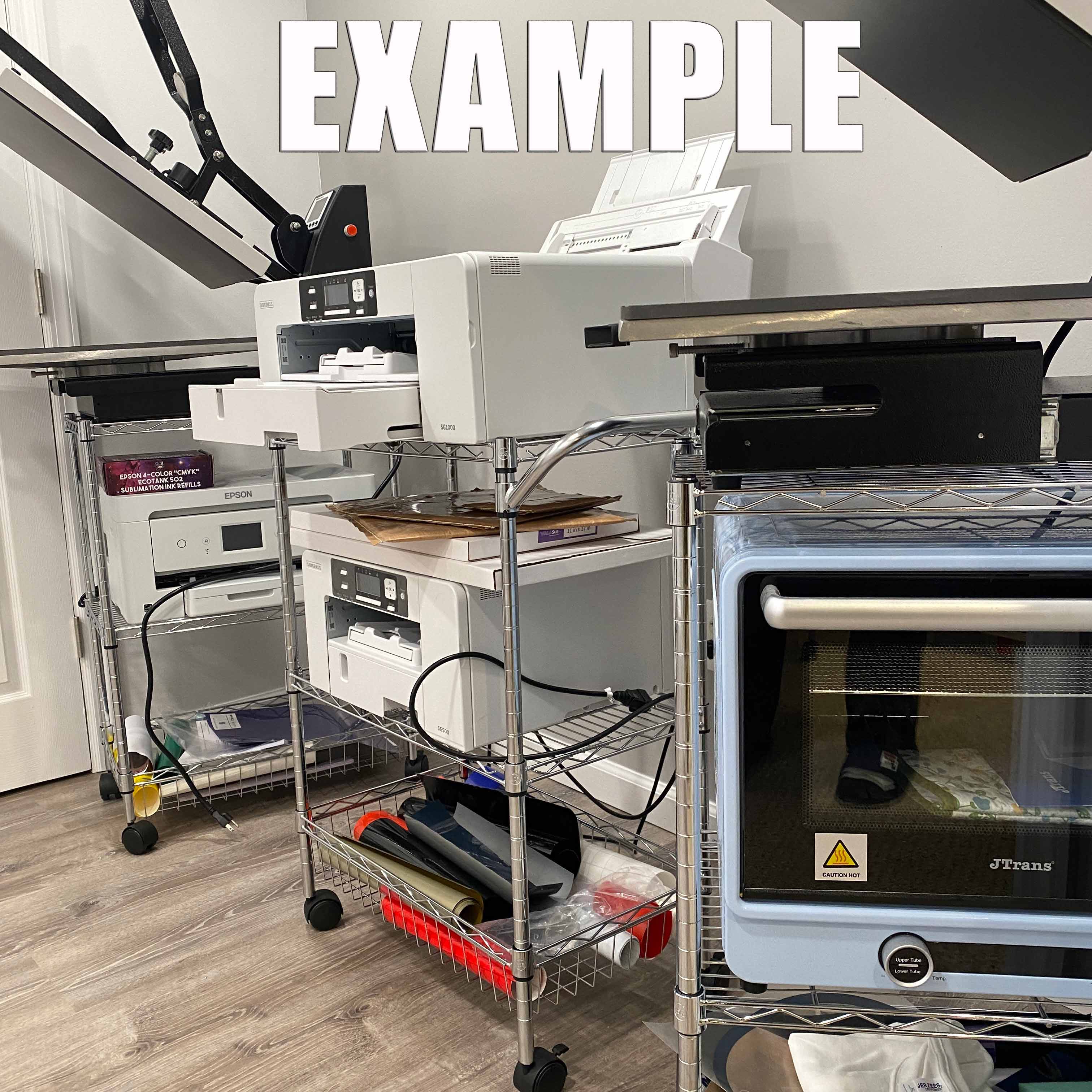 Metal Wheeled Push Cart