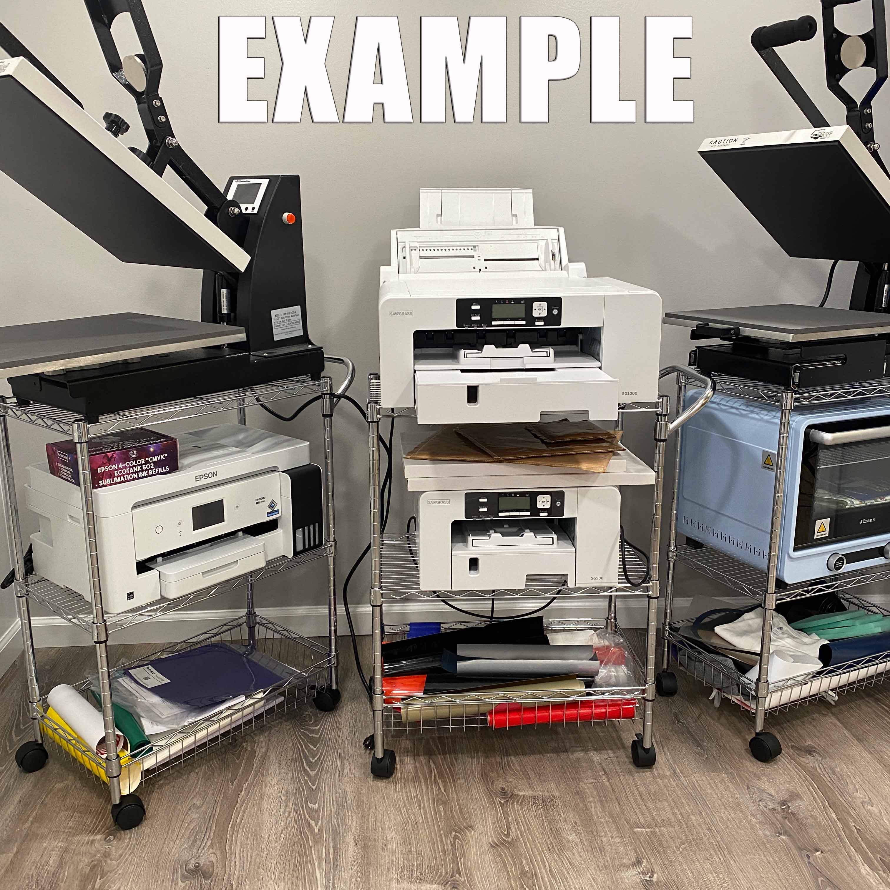 Metal Wheeled Push Cart