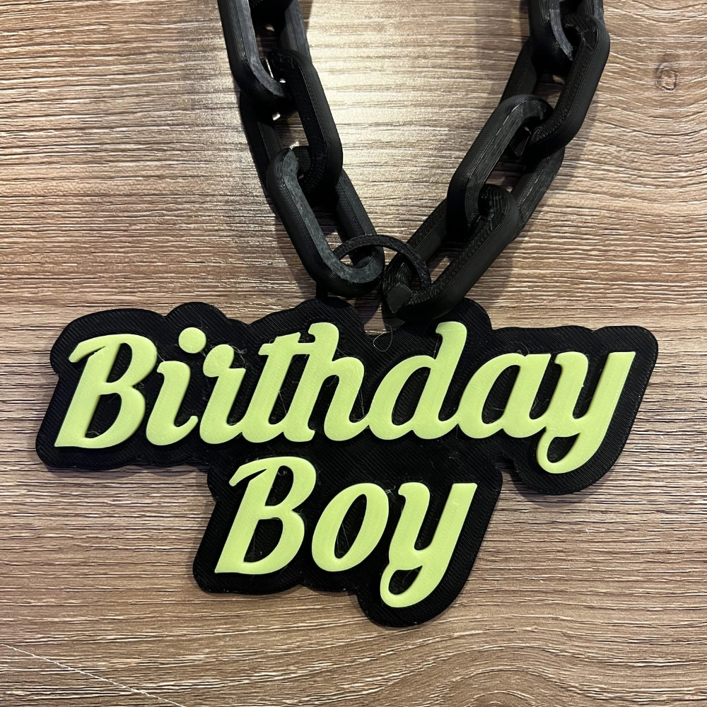 Birthday Boy Pendant & Chain