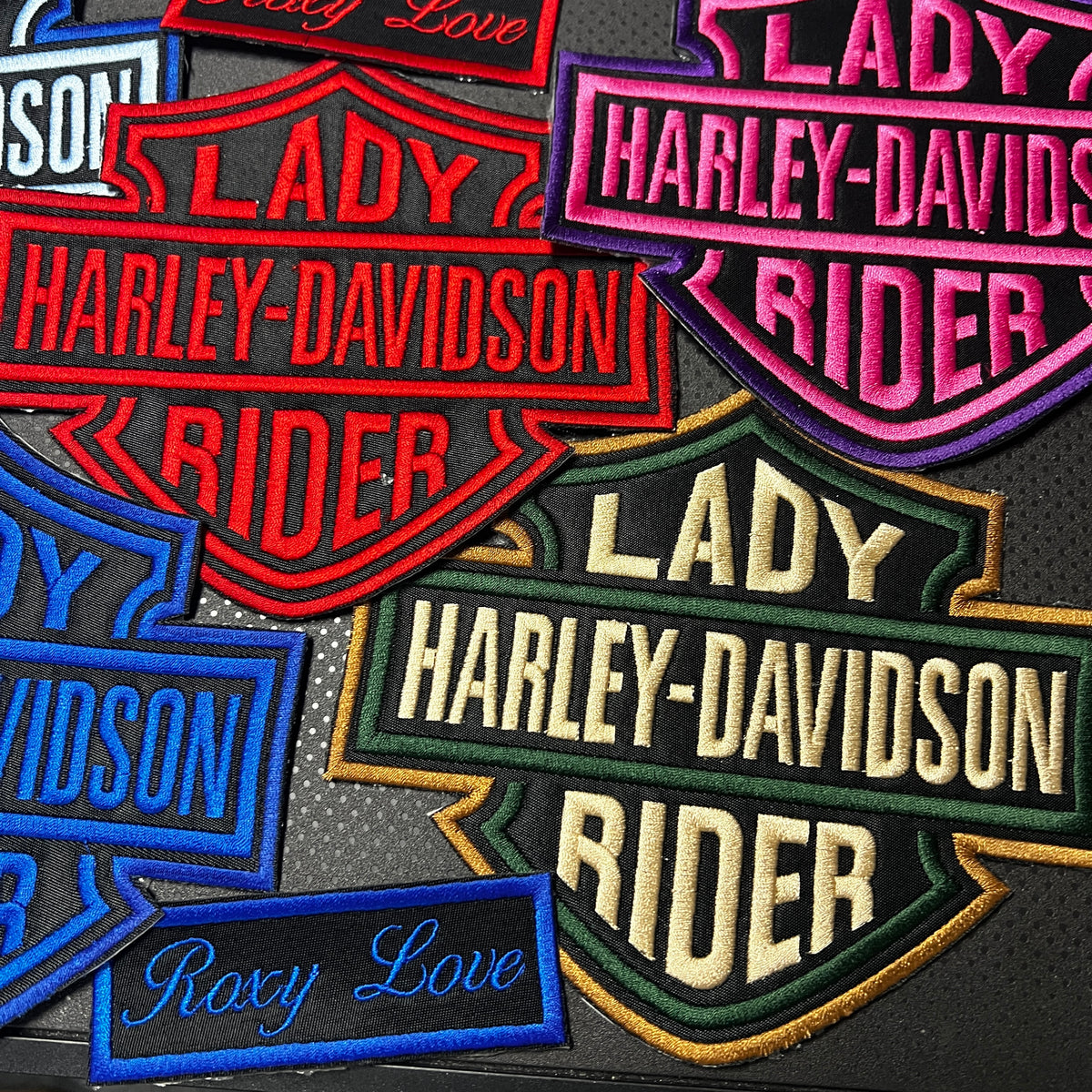 Lady Rider Back and Name Tag Combo