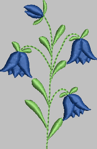 Bluebells Flower.Dst