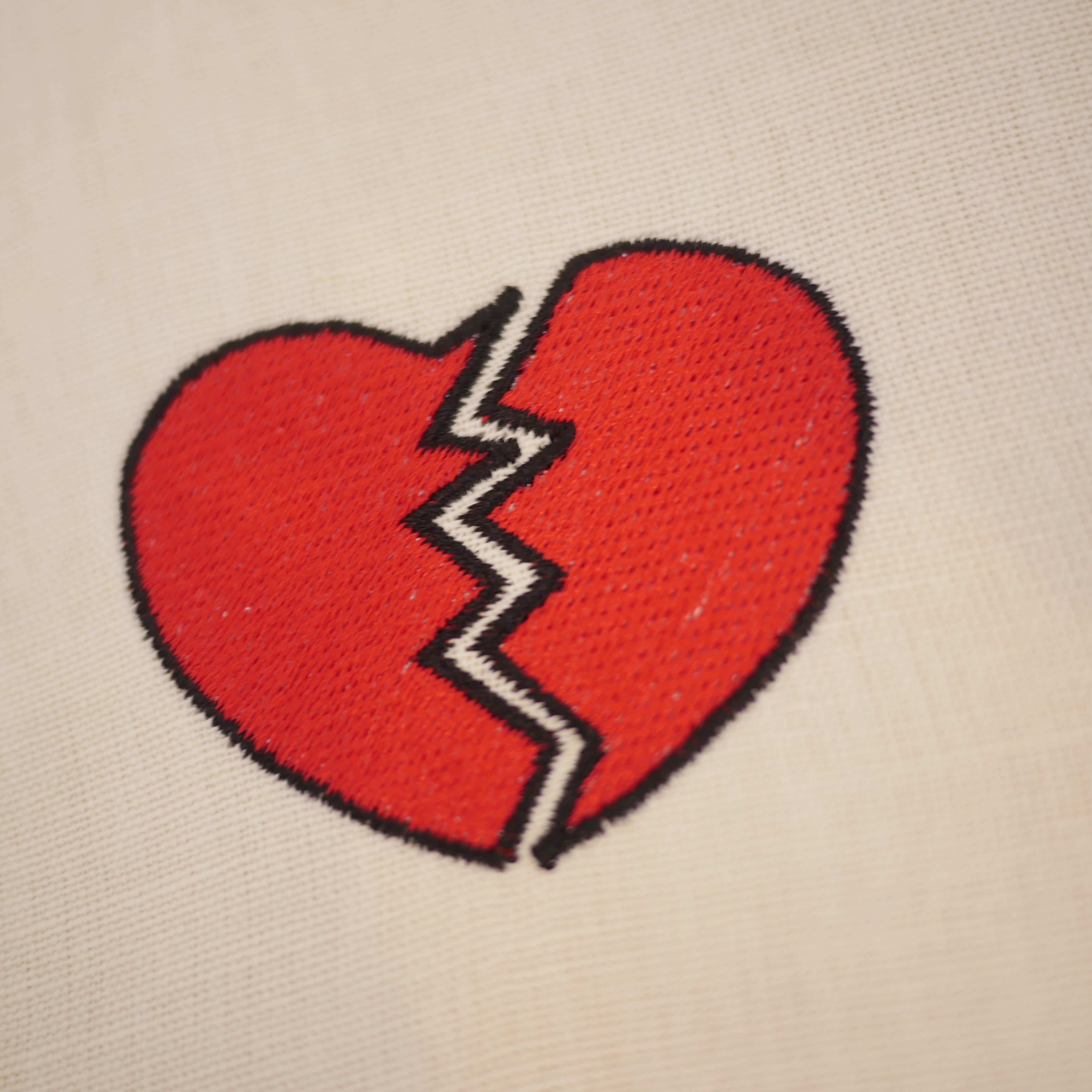 Broken Heart Embroidery Design