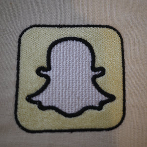 Snapchat Embroidery Design