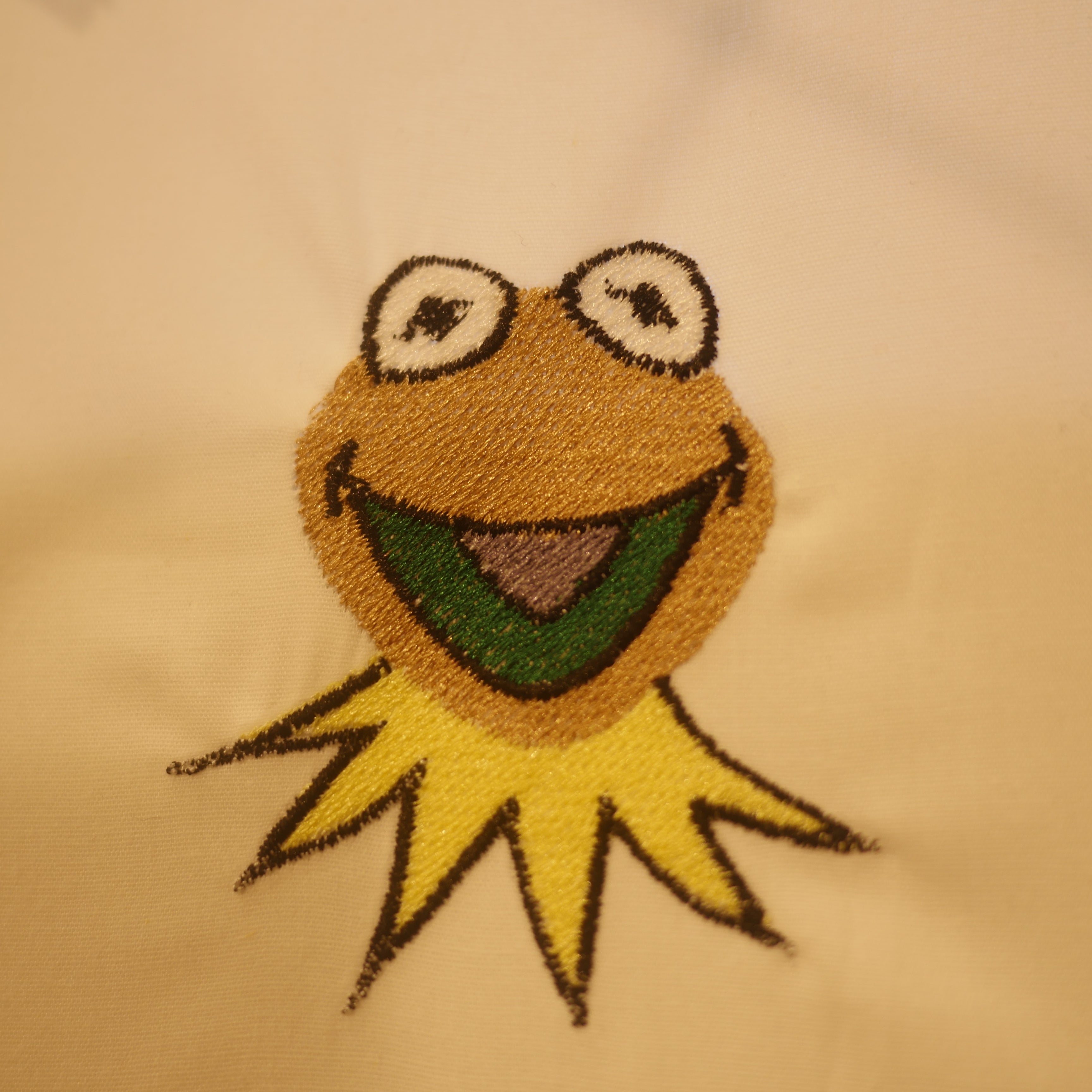 Kermit the Frog Embroidery Design