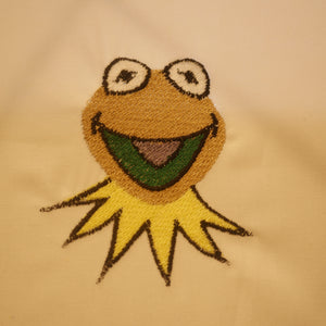 Kermit the Frog Embroidery Design
