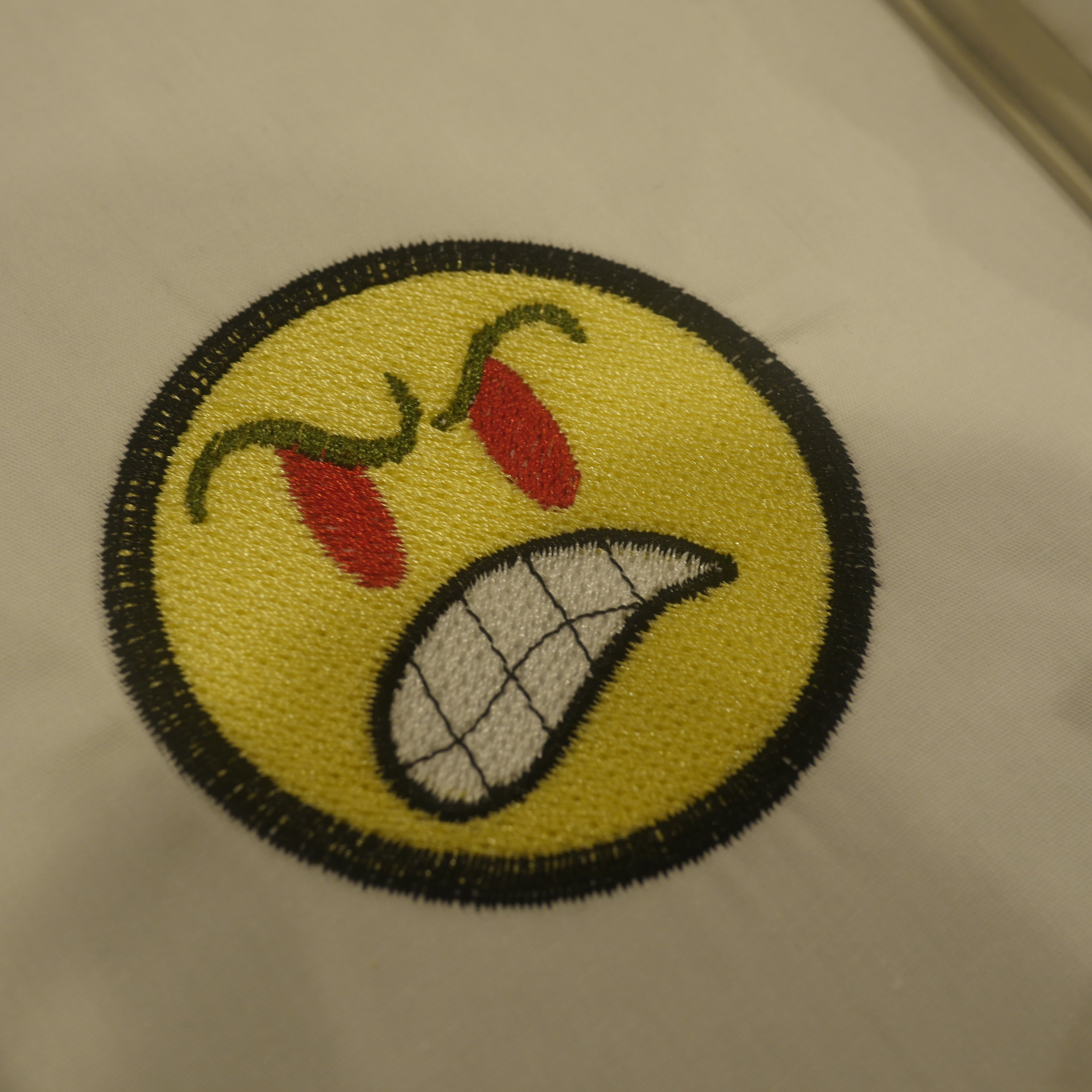 Angry Face Embroidery Design .DST