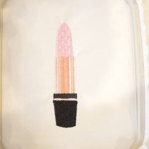 Lipstick Embroidery Design