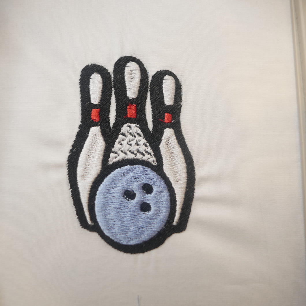 Bowling Pins Embroidery Design