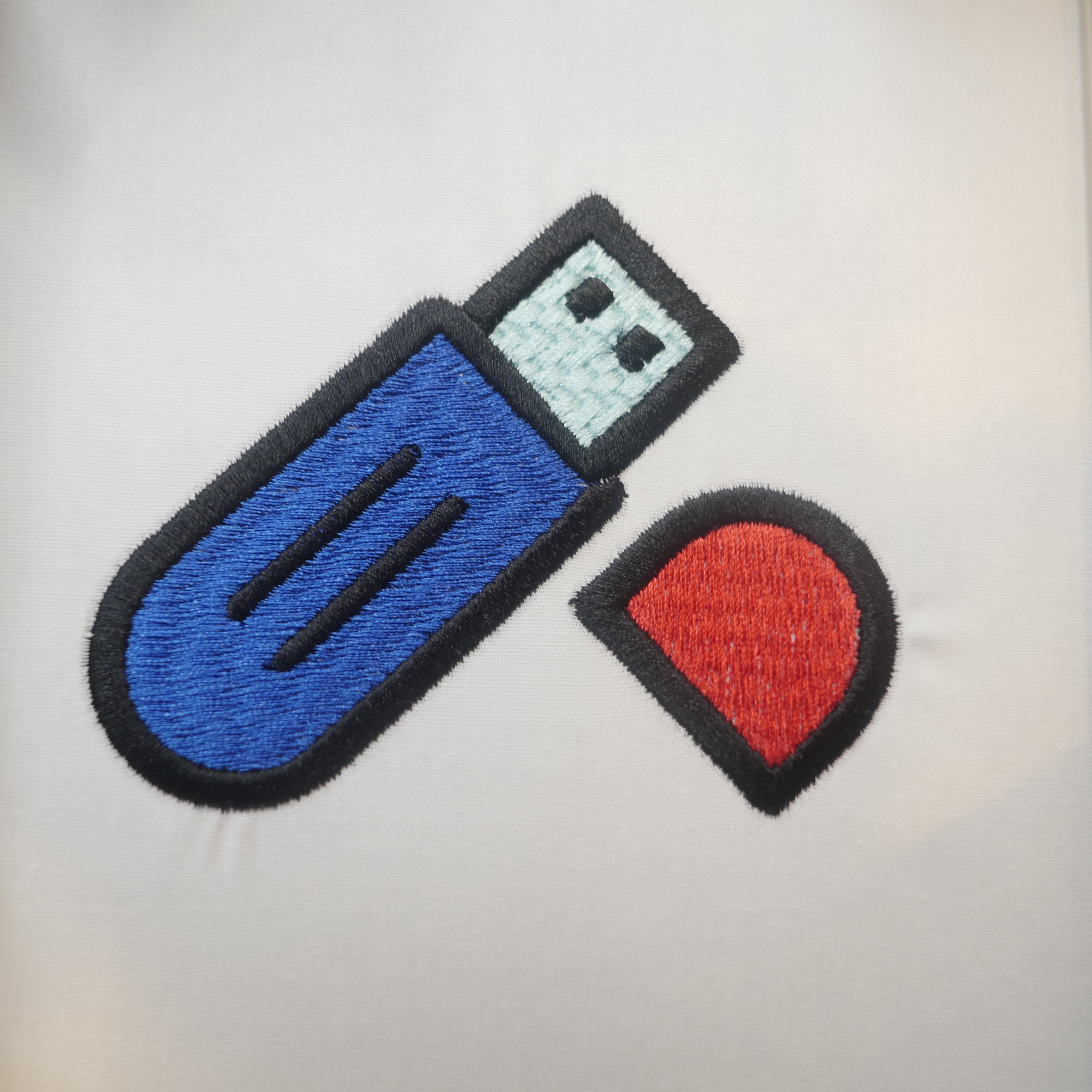 USB Flash Drive Embroidery Design