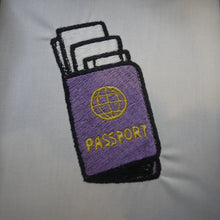 Passport Embroidery Design