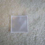Pack of 5   2" White Square Sublimation Patches