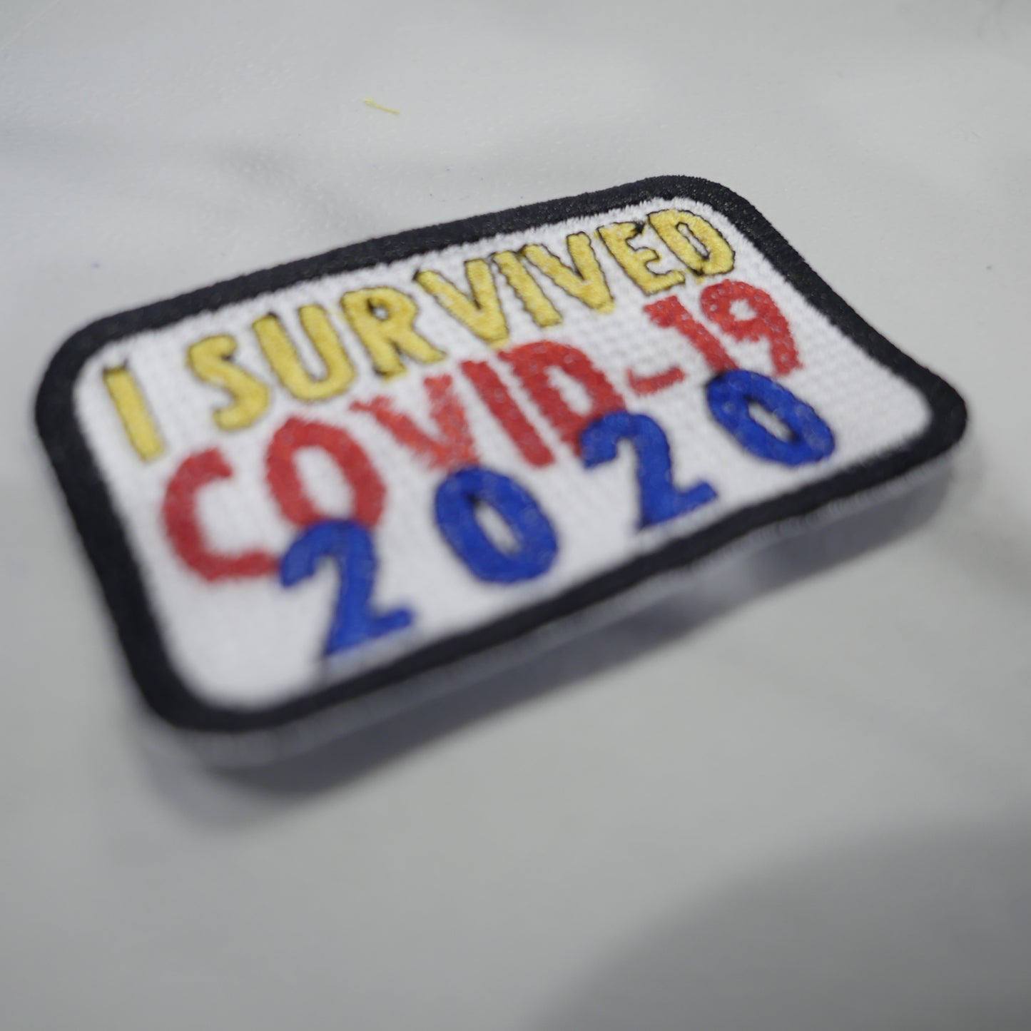 Iron on I Survived Covid-19 2020 Embroidery Patch