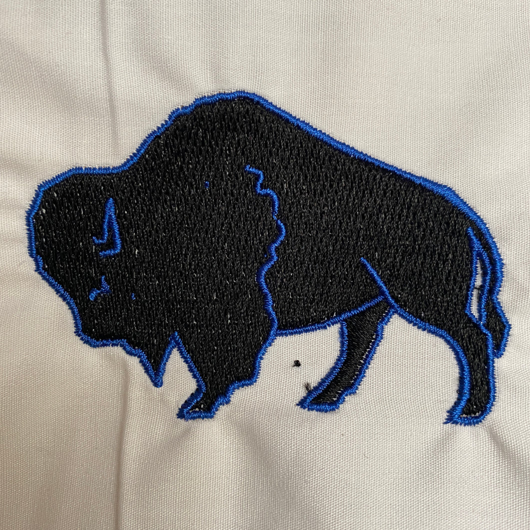 Buffalo Silhouette Embroidery Design