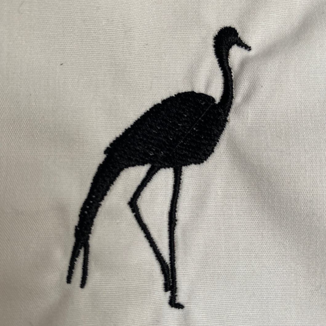 Small Flamingo Silhouette Embroidery Design