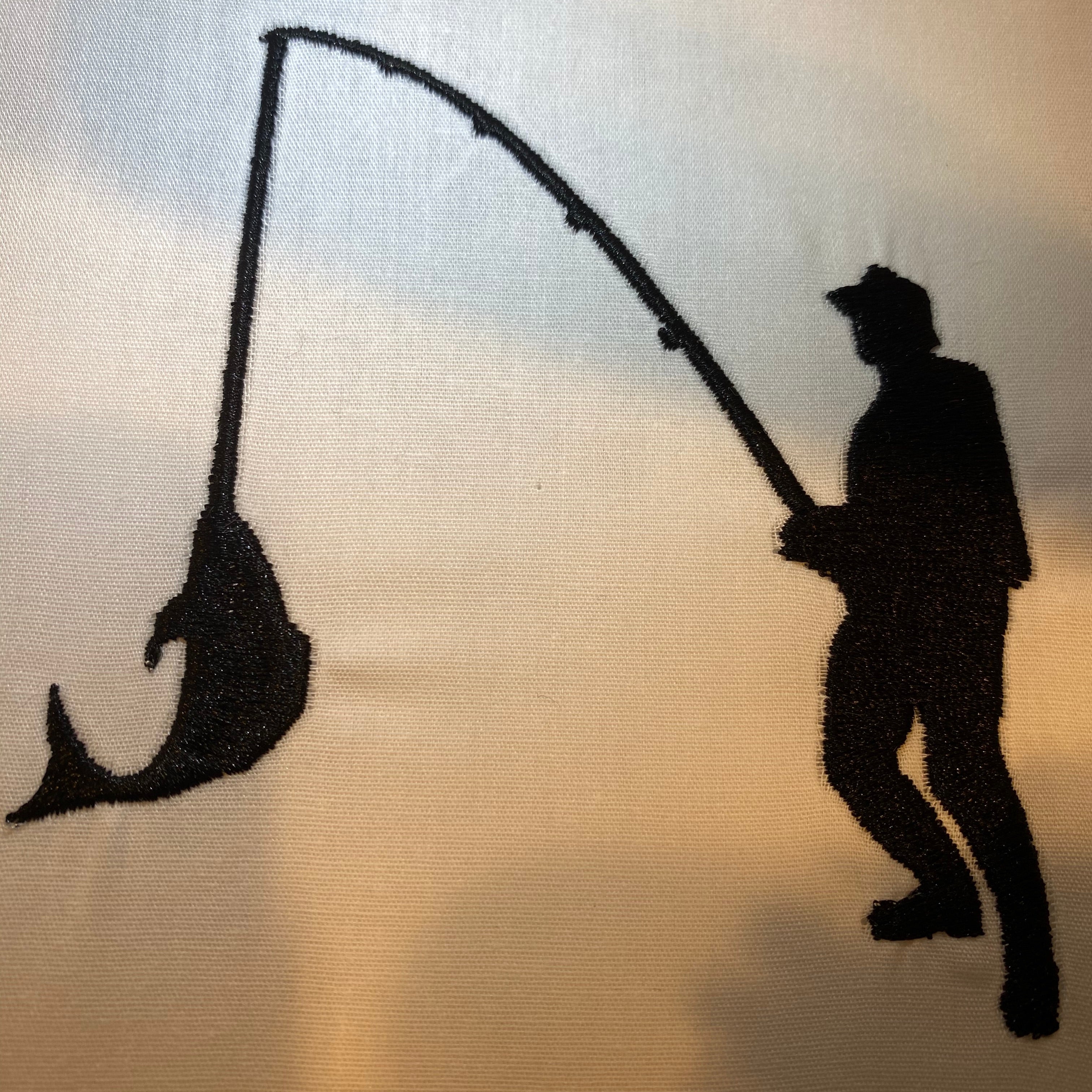 Fisherman Silhouette Design