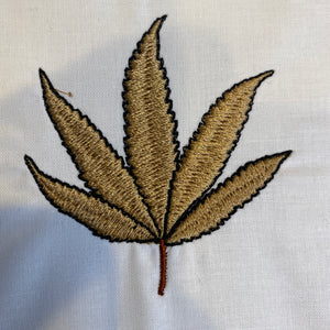 Marijuana Leaf Embroidery Design