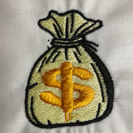 Big Money Bag Embroidery Design