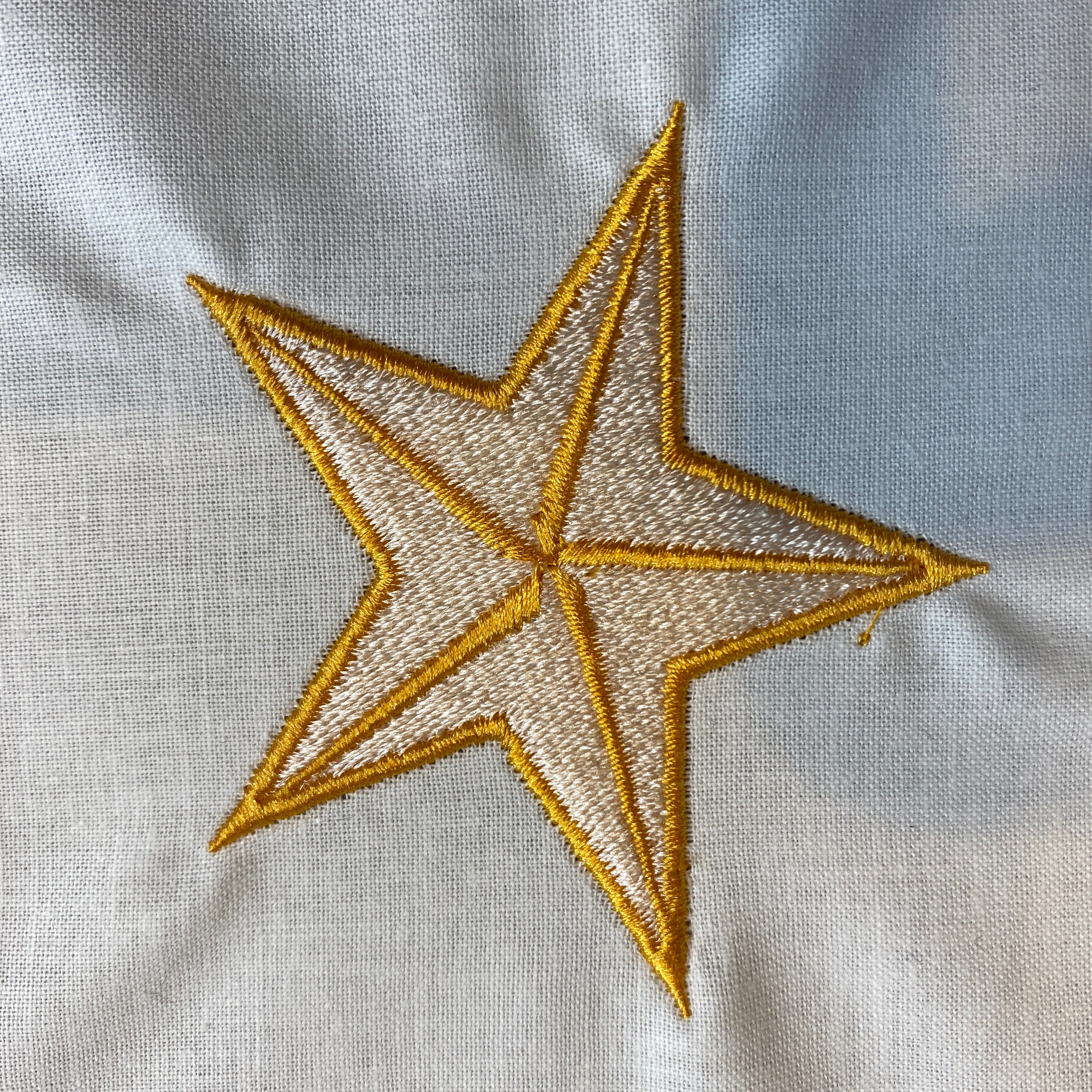 Star Stripe Embroidery Design