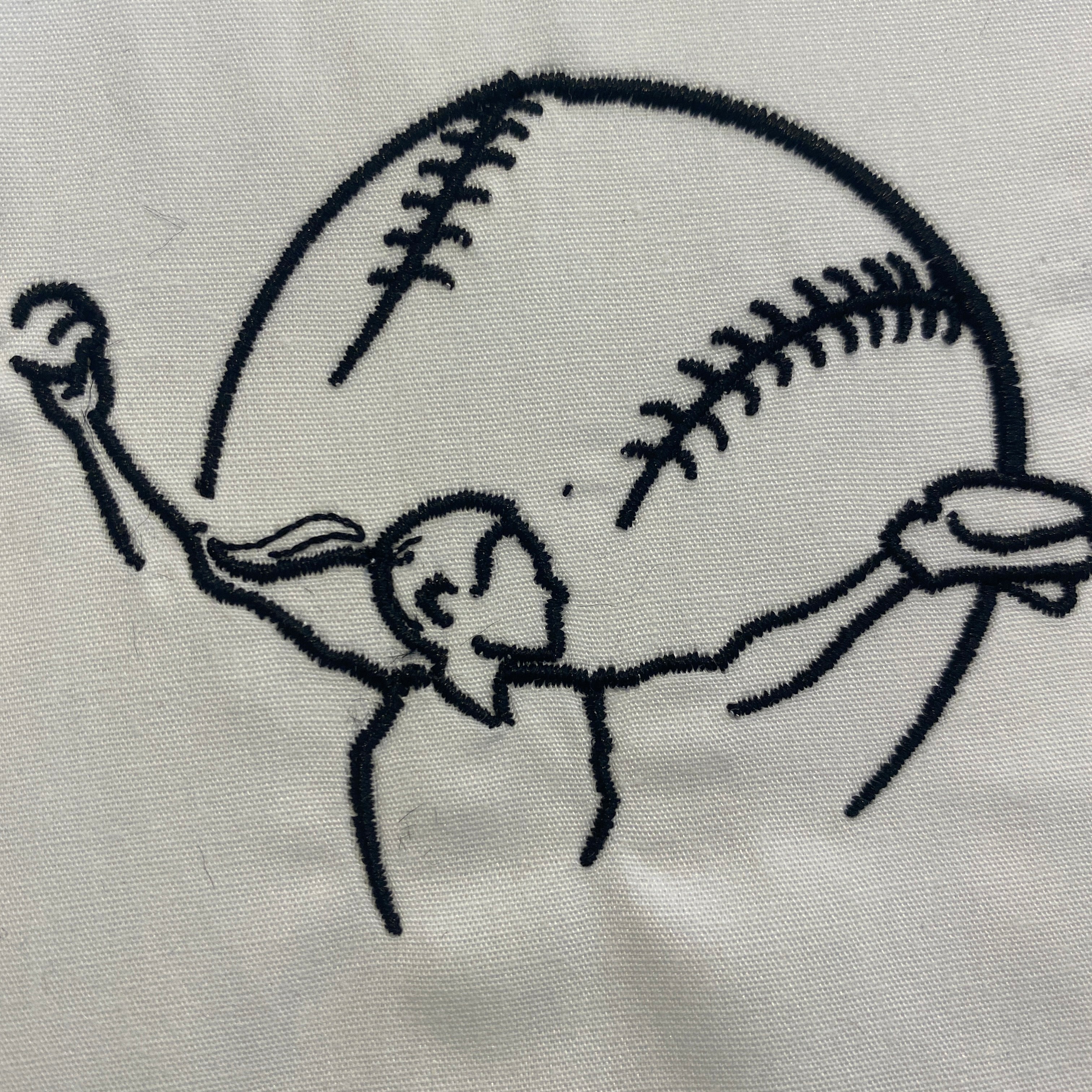 Women's Softball Embroidery Design