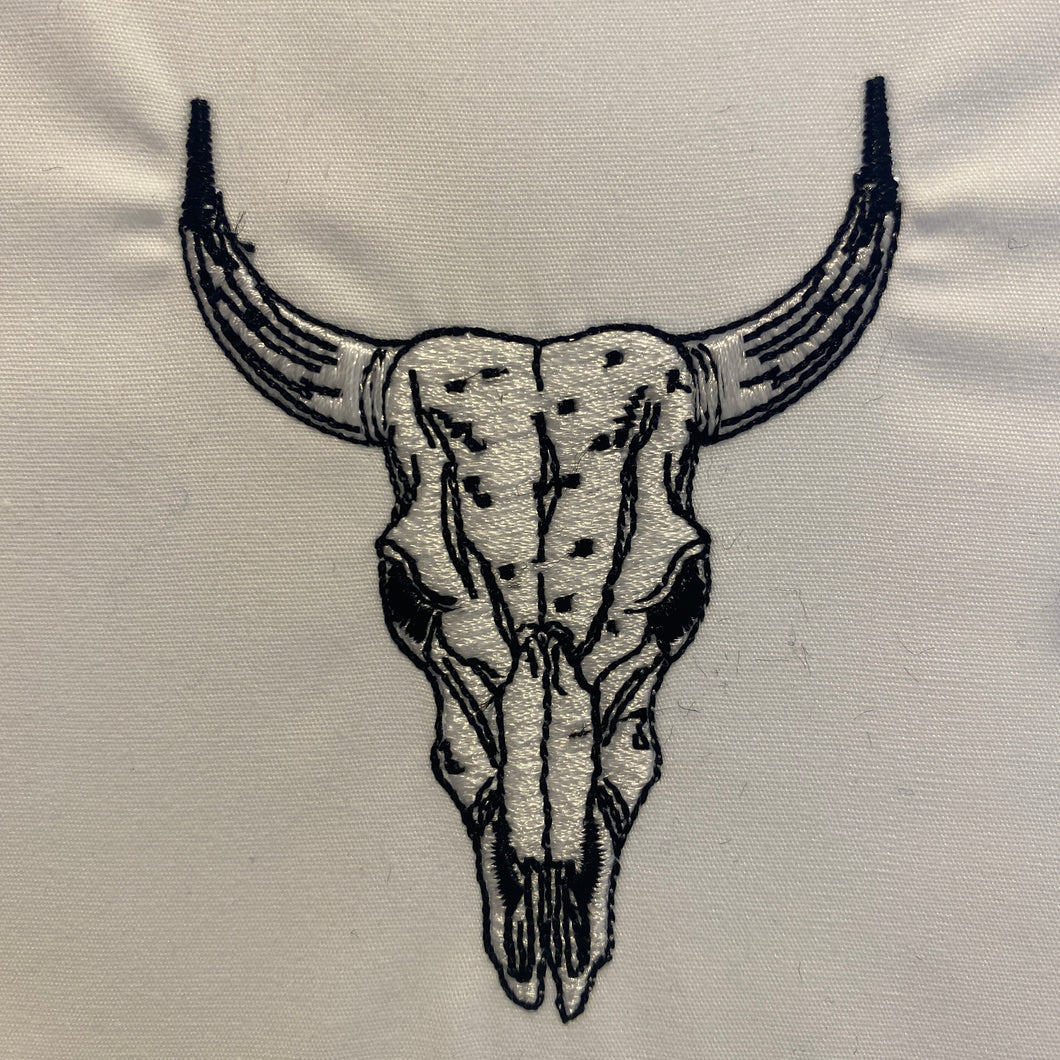 Bull's Head Embroidery Design