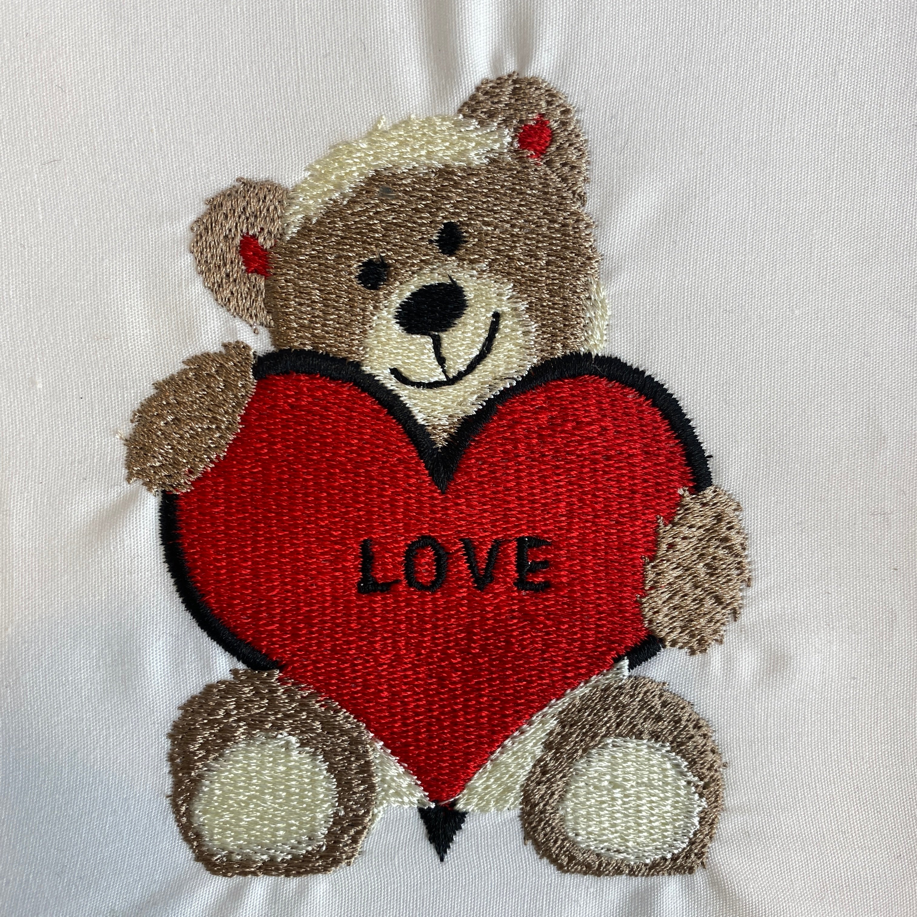 Love Bear Embroidery Design