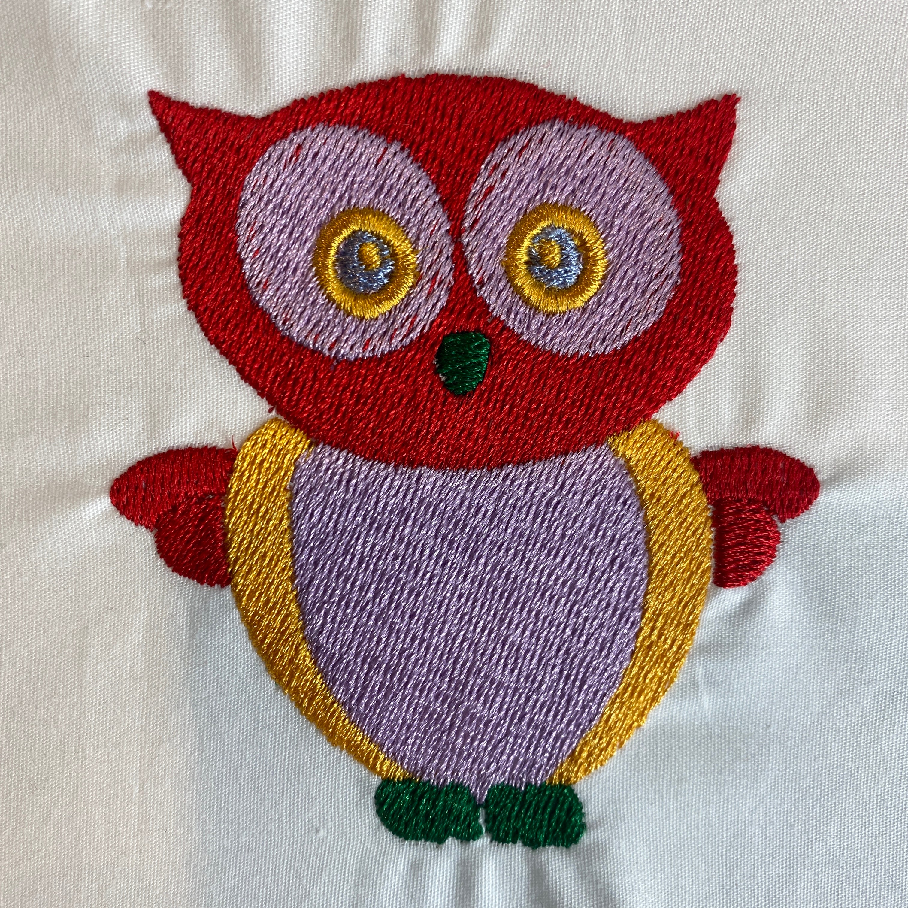 Baby Owl Embroidery Design