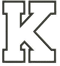 K Applique .Pes design file