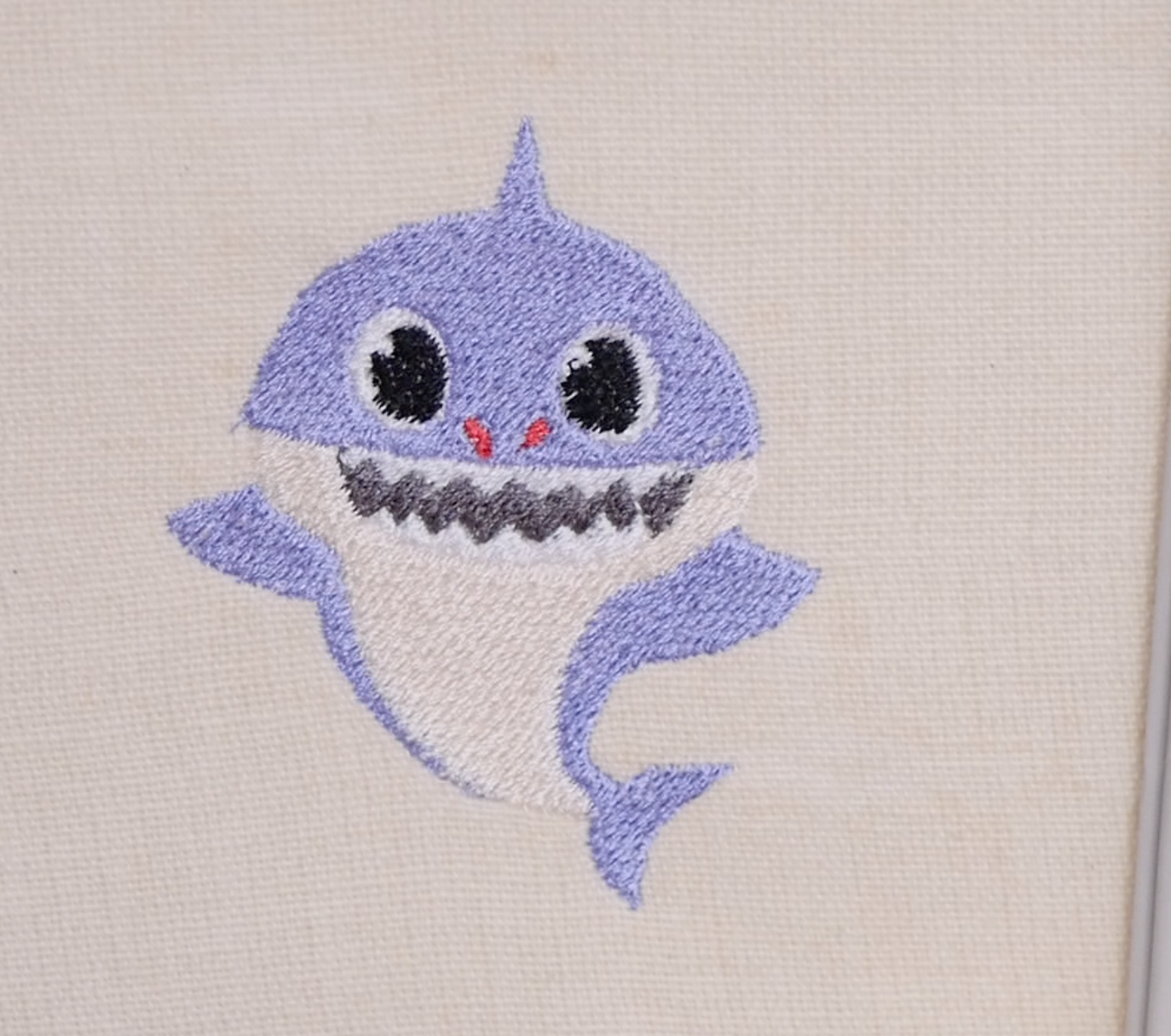 Baby Shark Embroidery Design